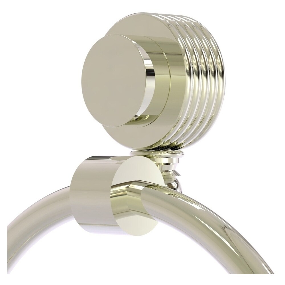 Aro de toalla sencillo montado en pared de níquel pulido Venus de Brass Aliado