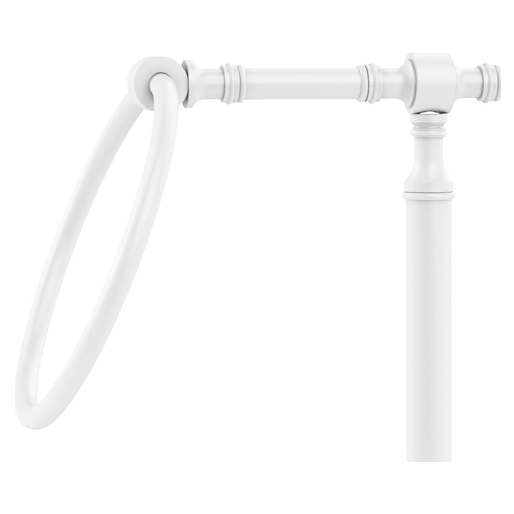 Argolla doble para toallas de pie en blanco mate Retro Wave de Allied Brass