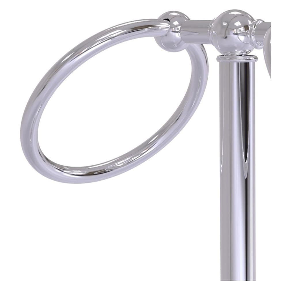 Argolla doble para toallas tipo pedestal de cromo pulido Tribecca de Allied Brass