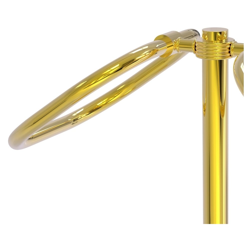Anillo Doble de Toallas para Encimera de Latón Pulido, de Allied Brass