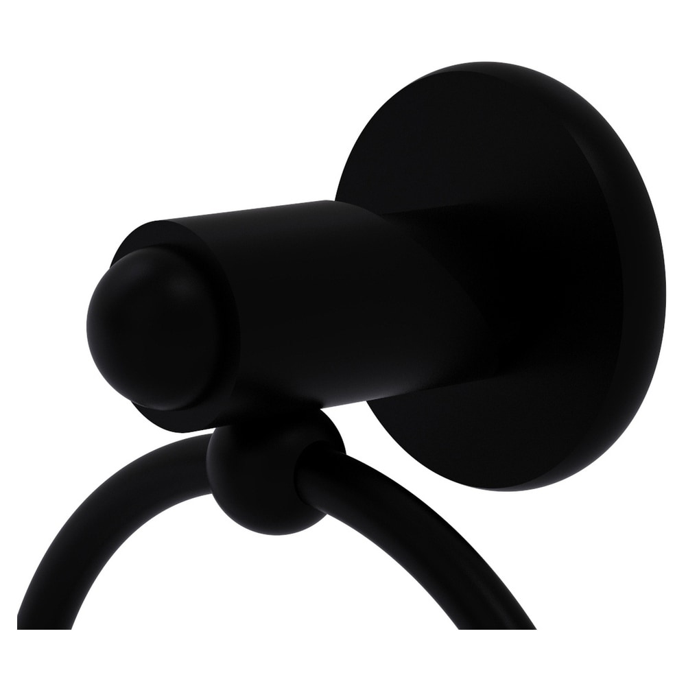 Soporte de Toalla de Baño de Montaje en Pared en Negro Mate de Soho