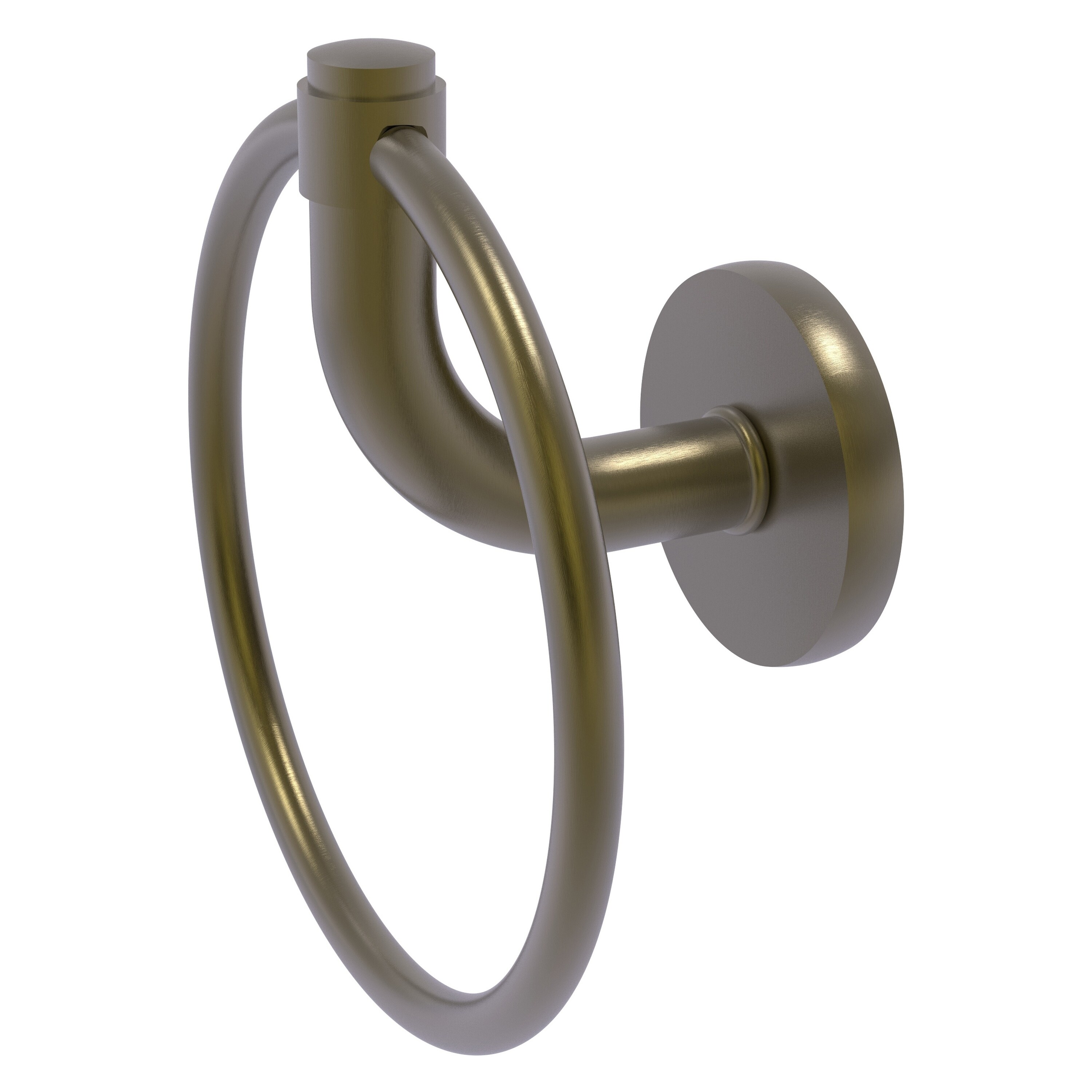 Aro para toalla de montaje en pared en latón antiguo Allied Brass Remi RM-16-ABR
