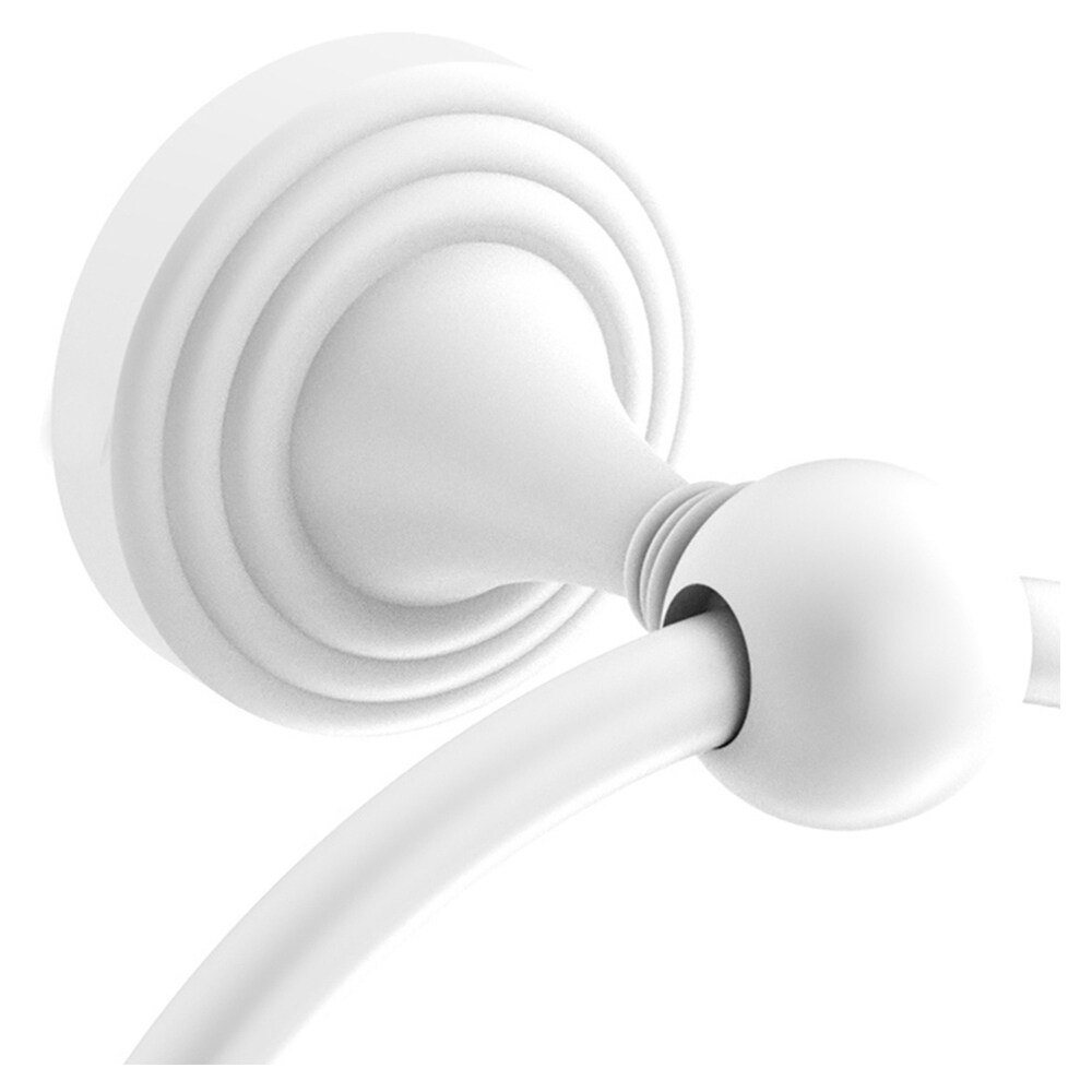 Aliado de Bronce Sag Harbor Anillo de Toalla Individual Montado en Pared Blanco Mate SG-16-WHM