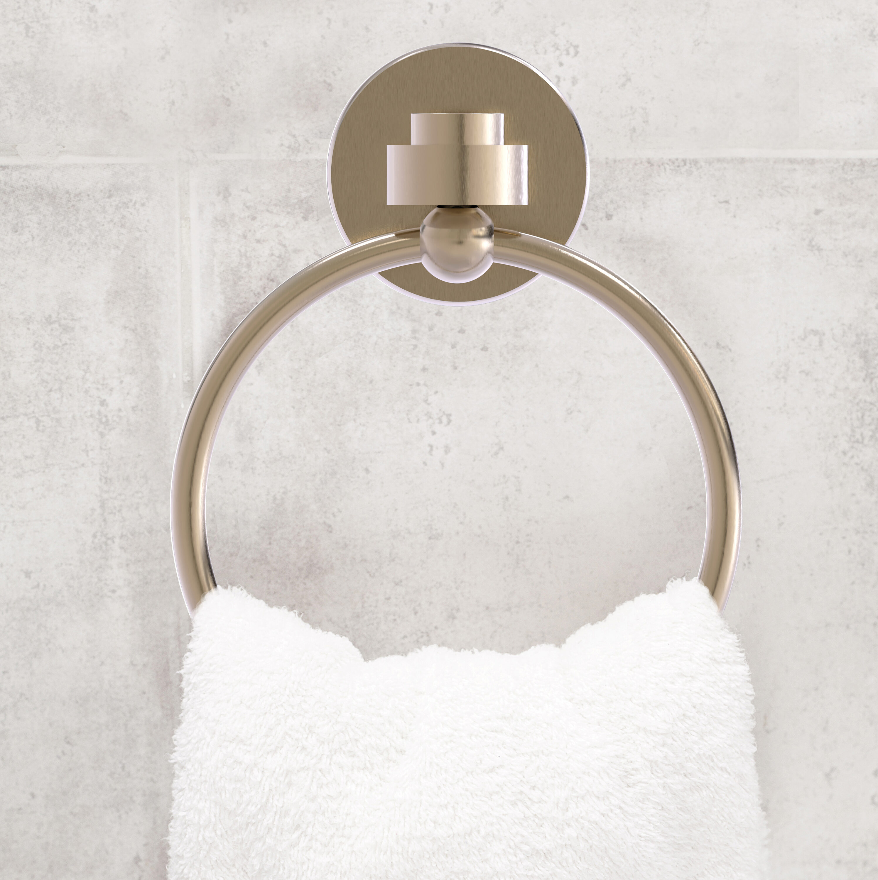Argolla de Toalla Individual para Pared en Peltre Antiguo de Allied Brass Satellite Orbit One