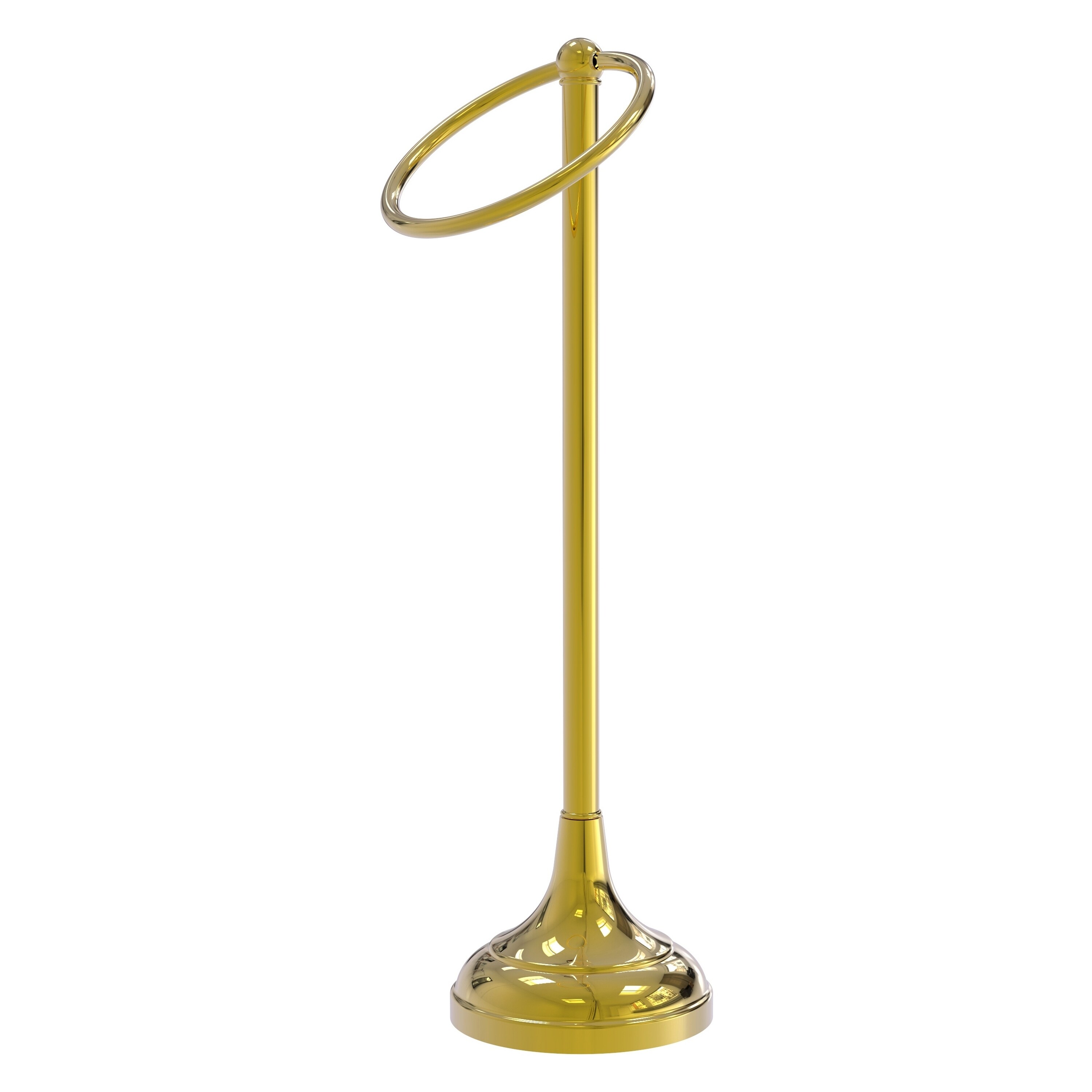 Argolla para toalla de pie de latón pulido Tribecca de la marca Allied Brass.