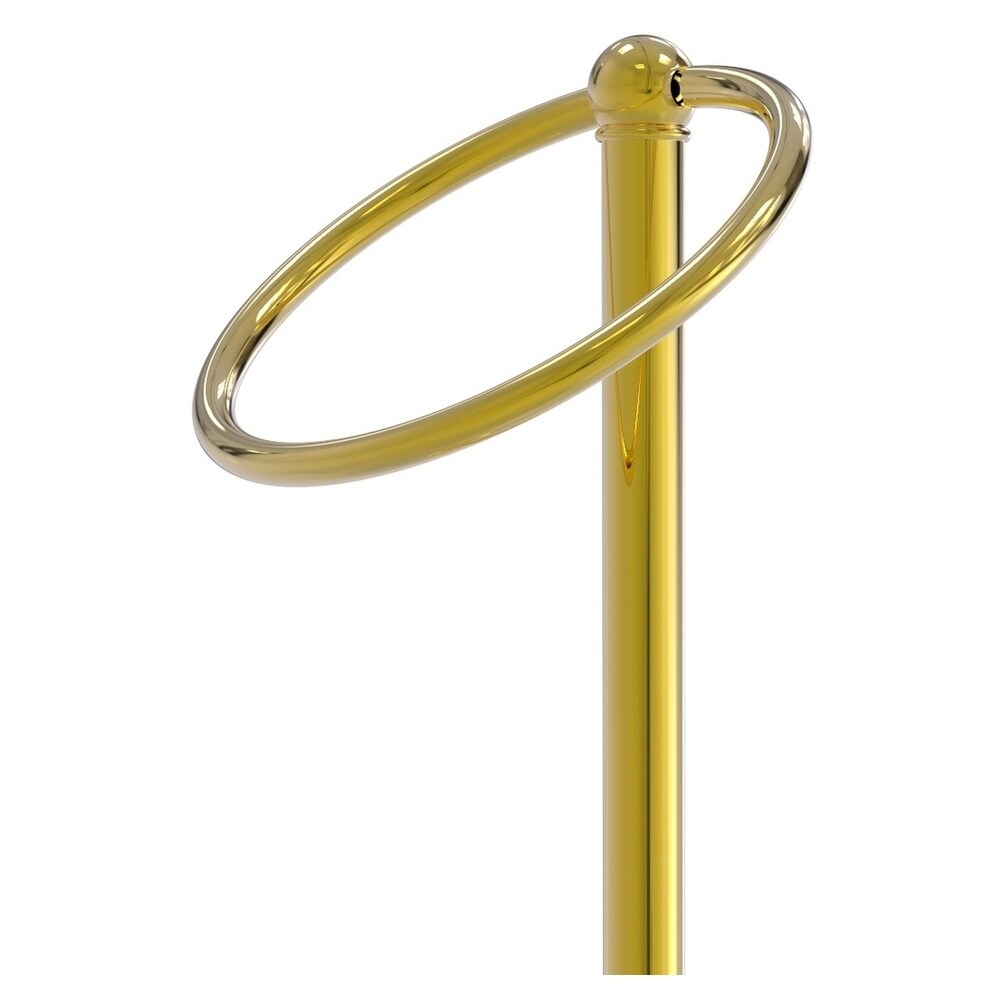 Argolla para toalla de pie de latón pulido Tribecca de la marca Allied Brass.