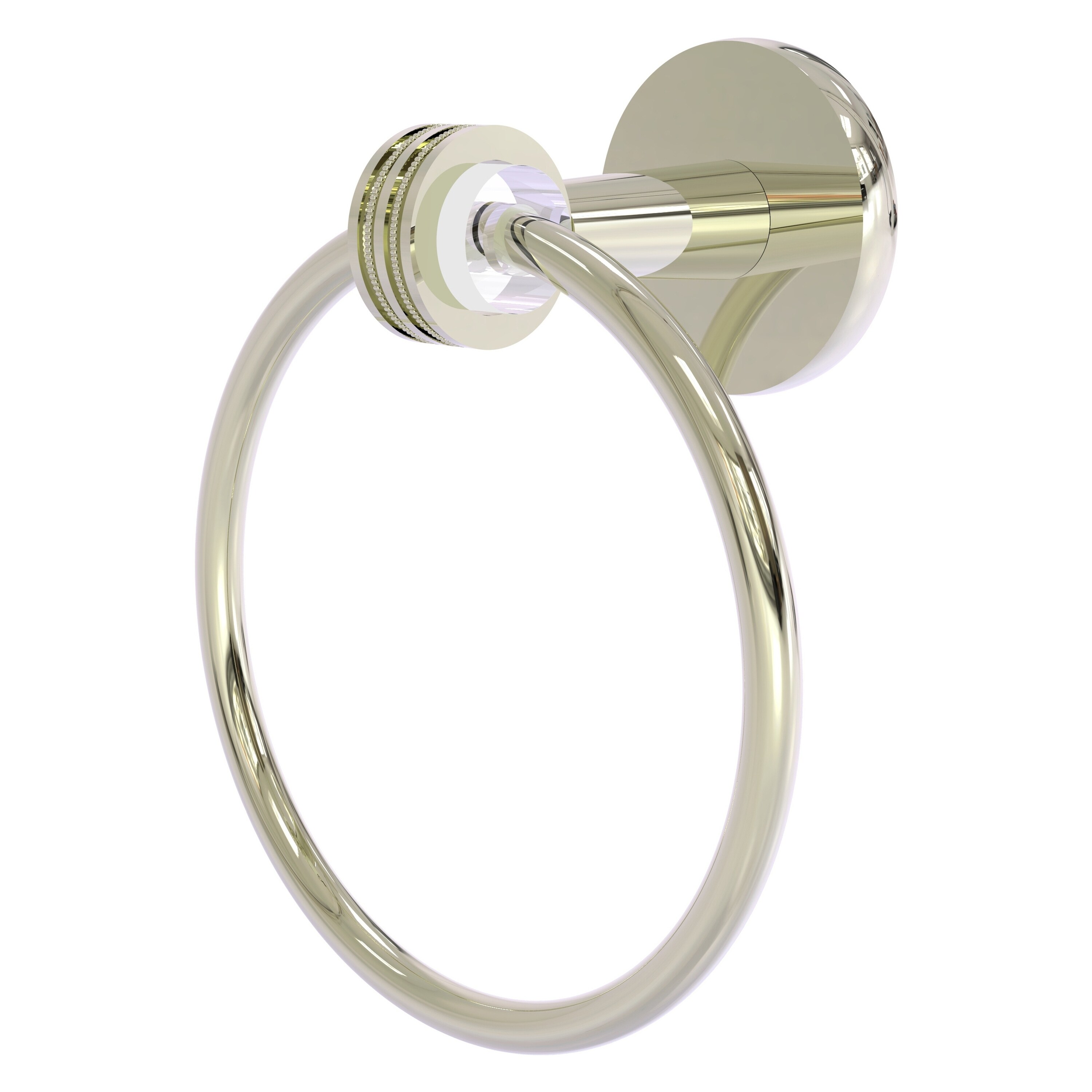 Argolla de Toalla de Montaje en Pared de Níquel Pulido Clearview de Allied Brass CV-16D-PNI