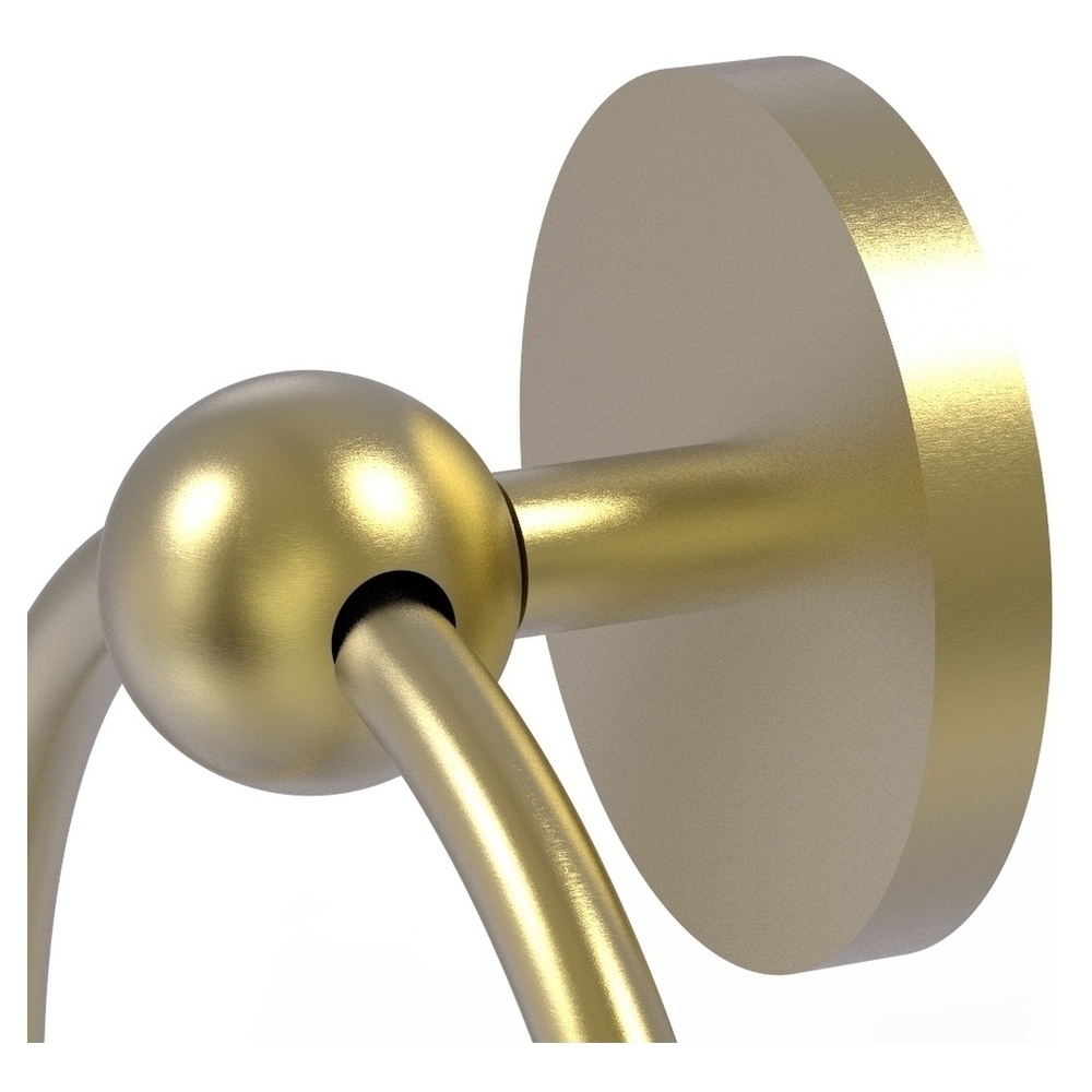 Aro de toalla individual montado en la pared en latón satinado Allied Brass Prestige Skyline