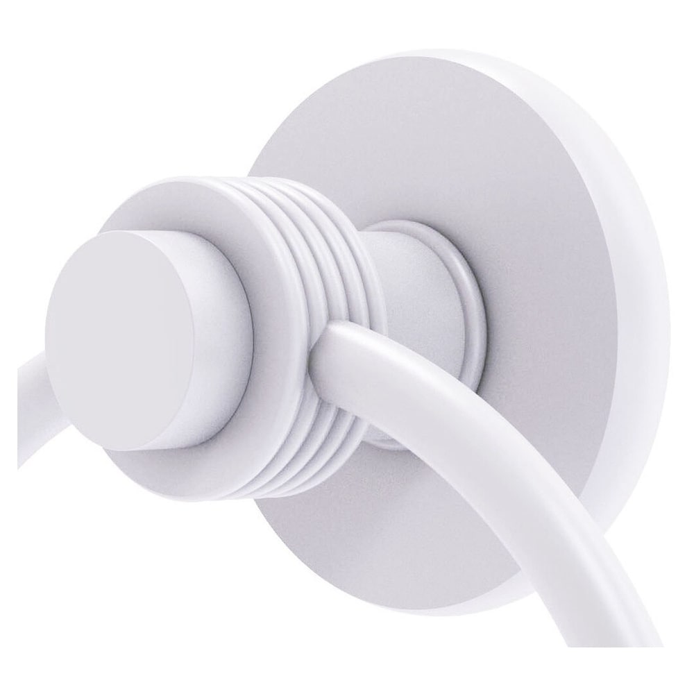 Aro de toalla sencillo de montaje en pared color blanco mate Mercurio de Brass Aliado