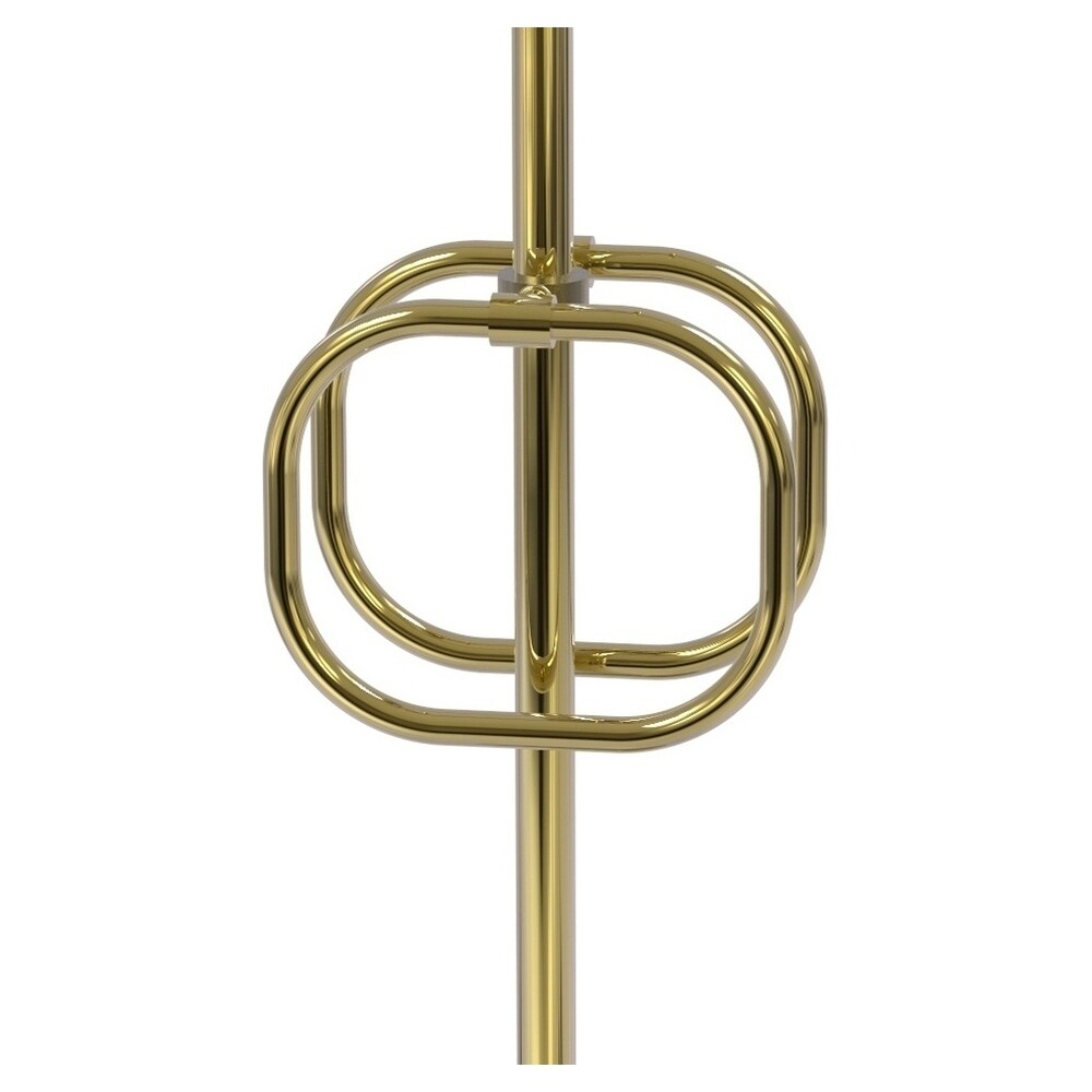 Aro de Toalla de Pie de latón sin laca Allied Brass TS-40-UNL
