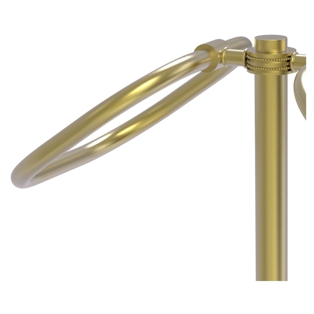 Juego de Anillo Doble de Toallas de Latón Satinado para Mostrador - TB-20D-SBR