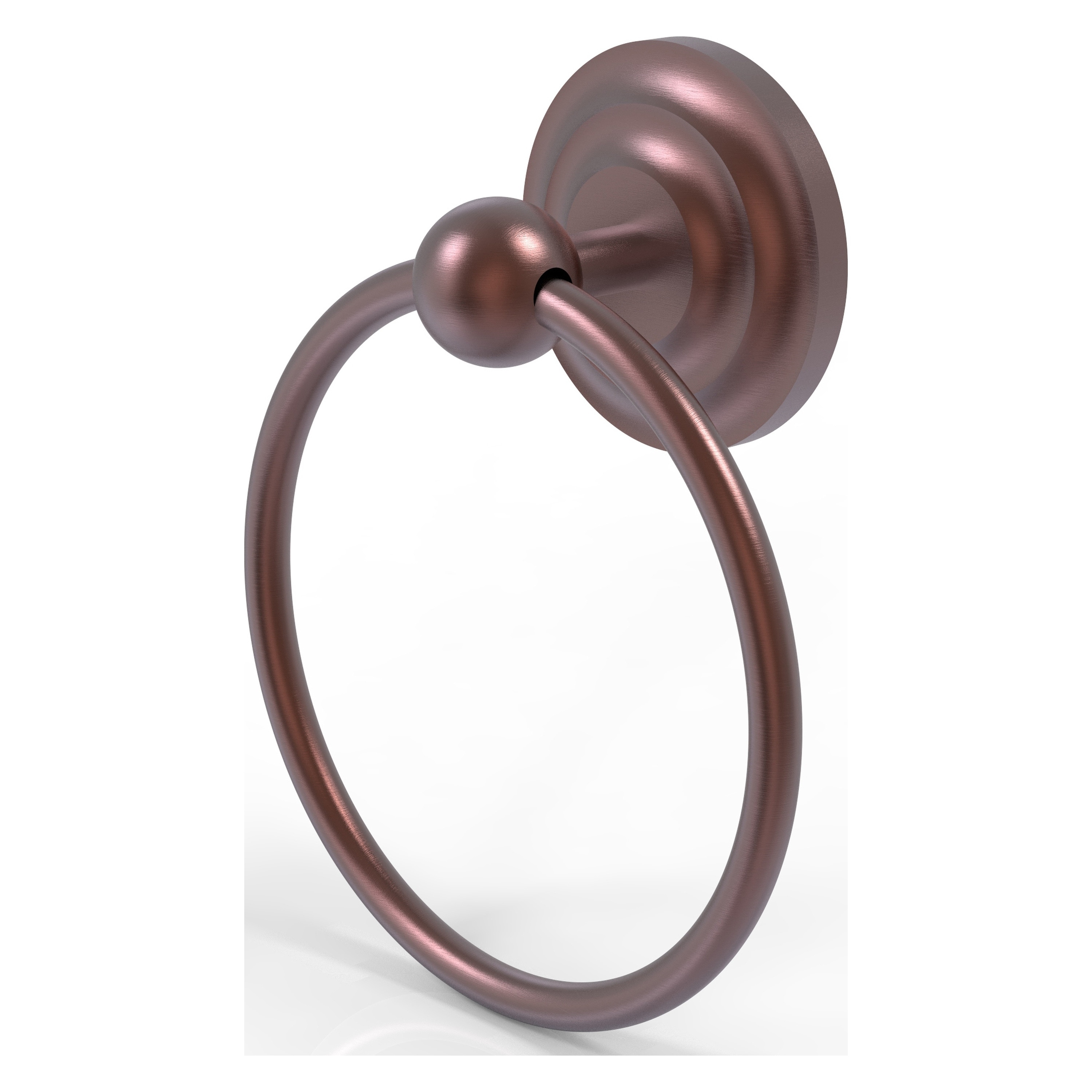 Argolla de toalla individual para montaje en pared de cobre antiguo Prestige Que New de Allied Brass PQN-16-CA