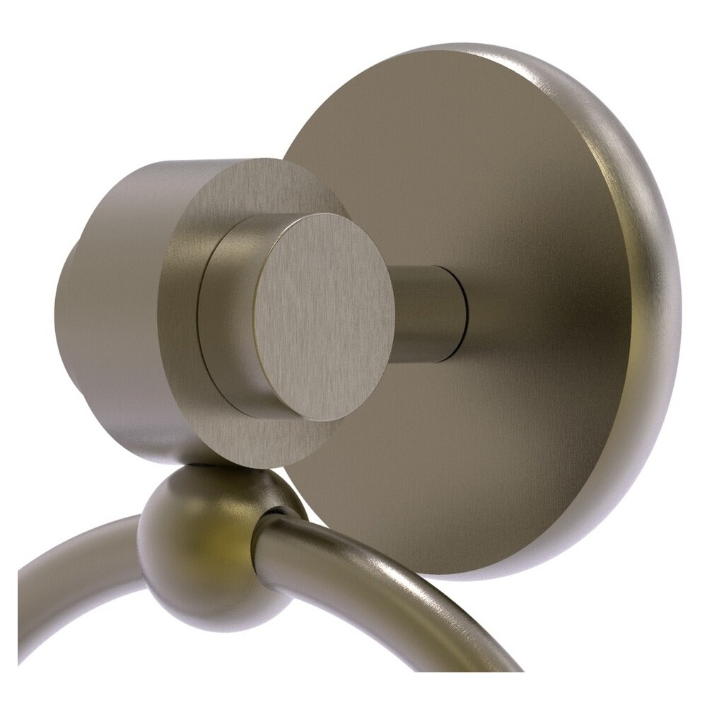 Anillo de toalla individual montado en la pared de latón antiguo Satellite Orbit Two de Allied Brass