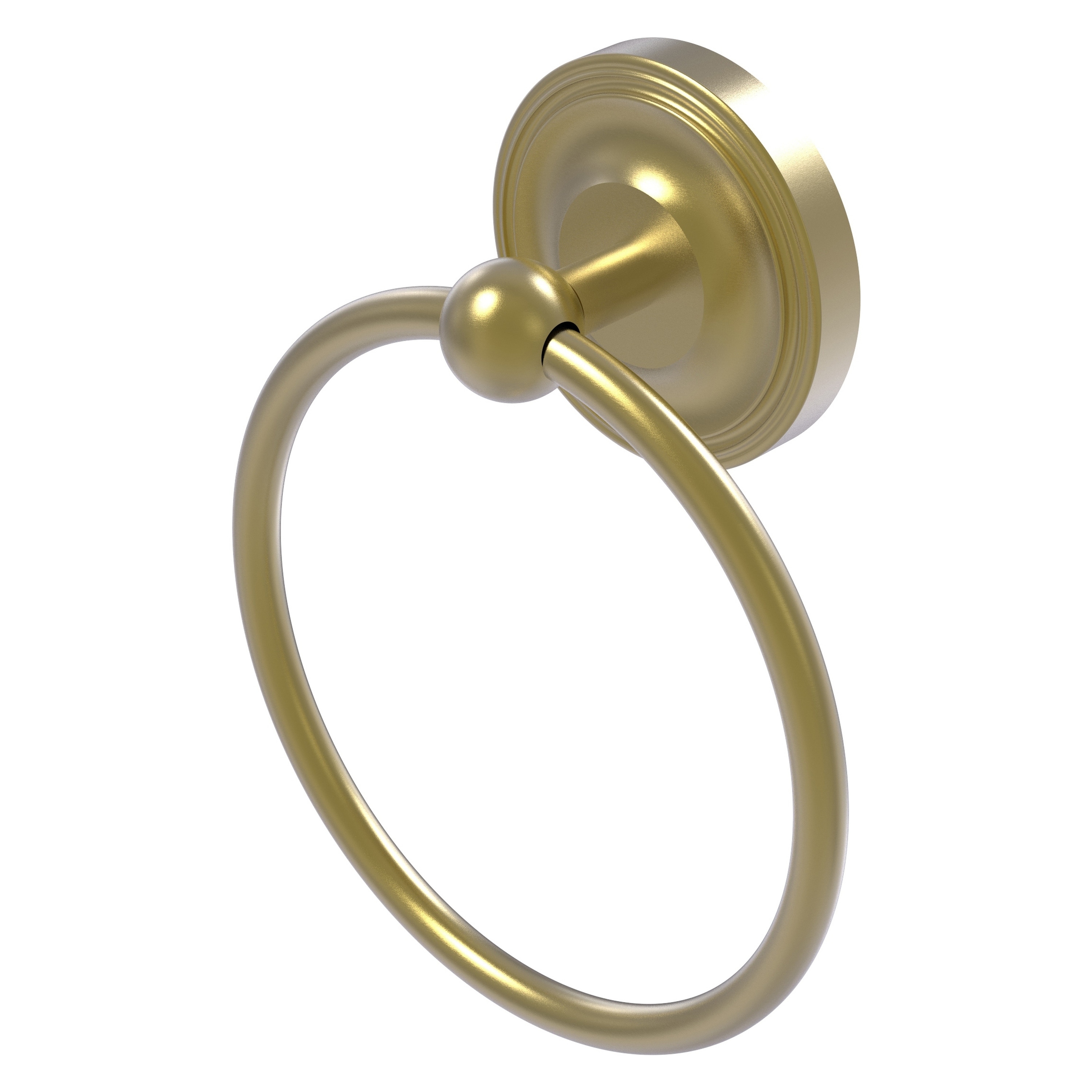 Anillo de Toalla Individual de Montaje en Pared de Latón Satinado Regal de Allied Brass