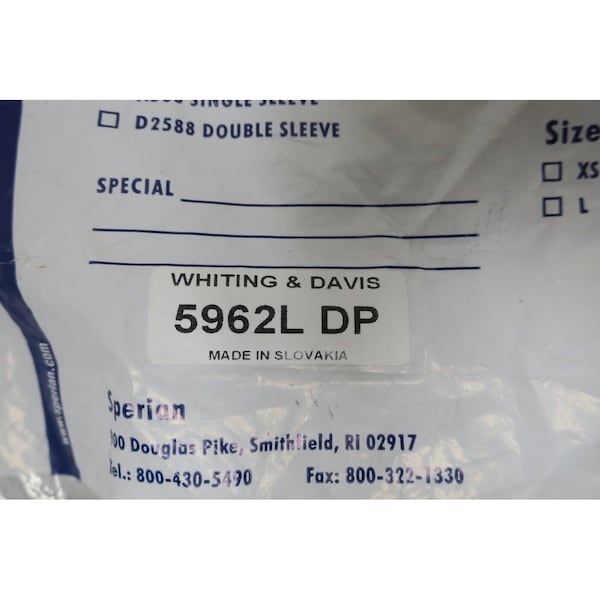 Guante grande resistente a cortes gris de Sperian By Honeywell - 5962L DP