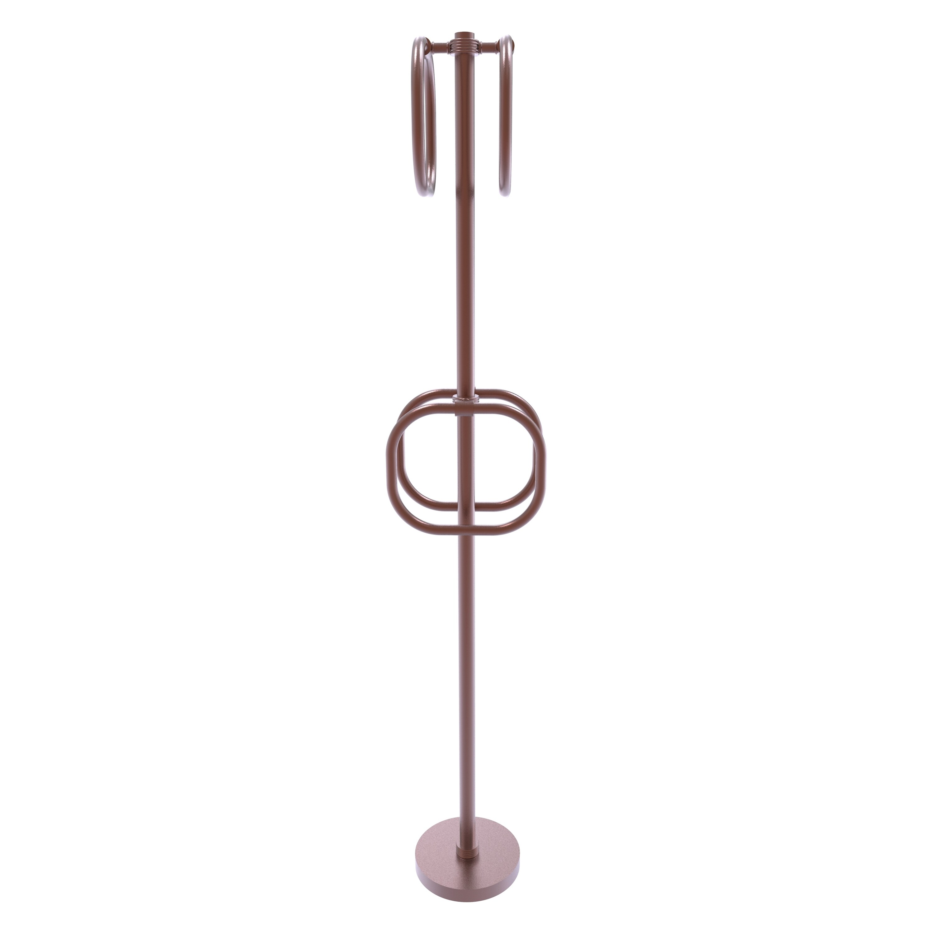 Argolla de toalla individual de piso independiente de cobre antiguo de latón aliado TS-40G-CA