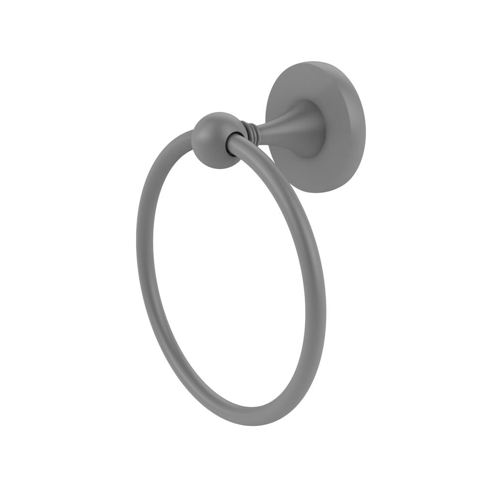 Anillo de Toalla Individual Montado en Pared en Gris Mate Shadwell de Latón Aliado