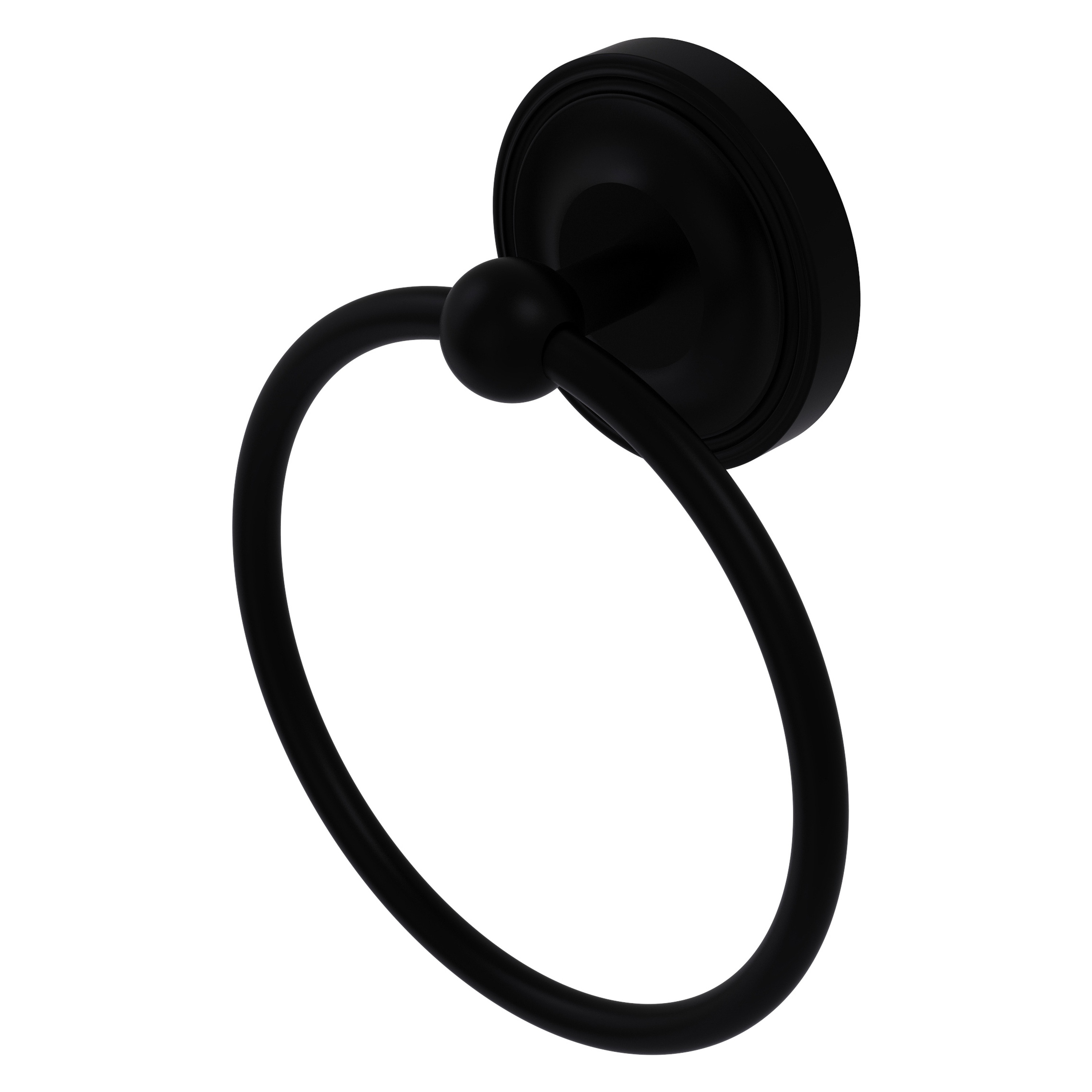 Anillo de Toalla de Pared Negro Mate de Montaje en Pared Raqel.