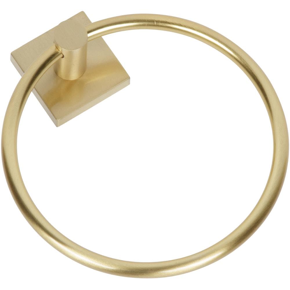 Anillo de Toalla Individual para Montaje en Pared de Latón Satinado Serie 1100 de Delaney Hardware