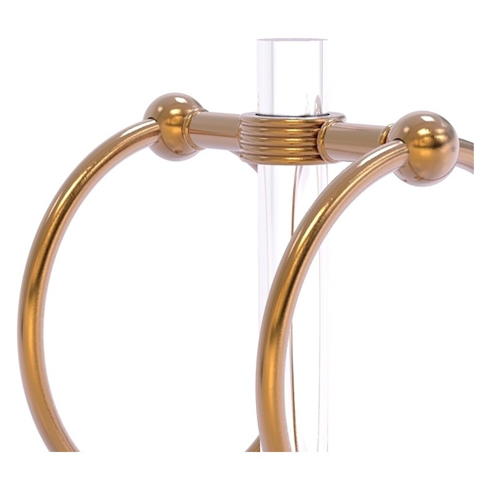 Soporte doble para toallas de pie en bronce cepillado de Pacific Grove de Allied Brass