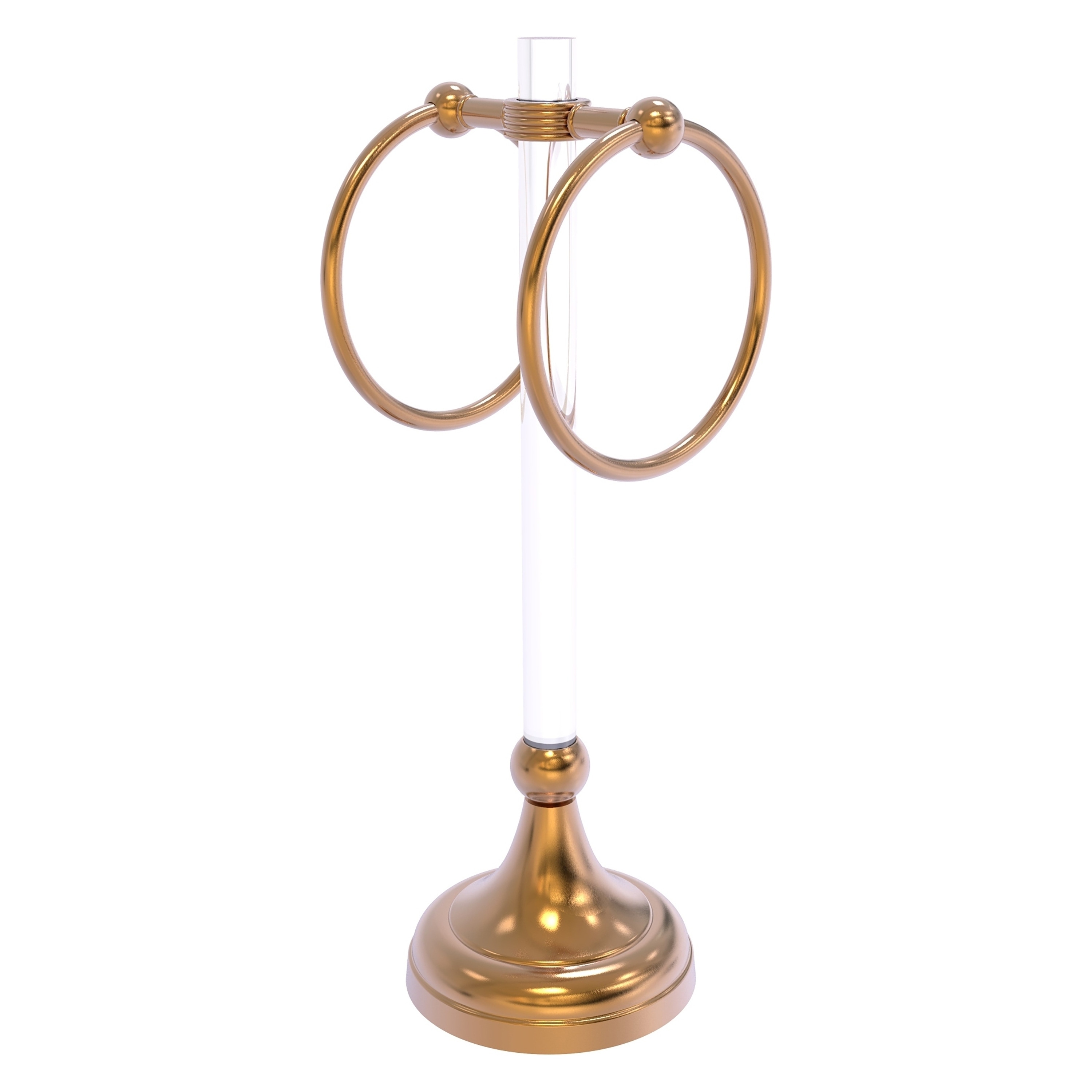 Soporte doble para toallas de pie en bronce cepillado de Pacific Grove de Allied Brass