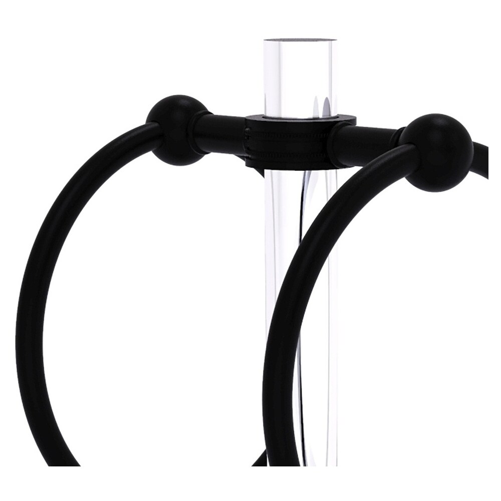 Aro Doble de Toalla de Pie en Color Negro Mate de Pacific Grove de Allied Brass