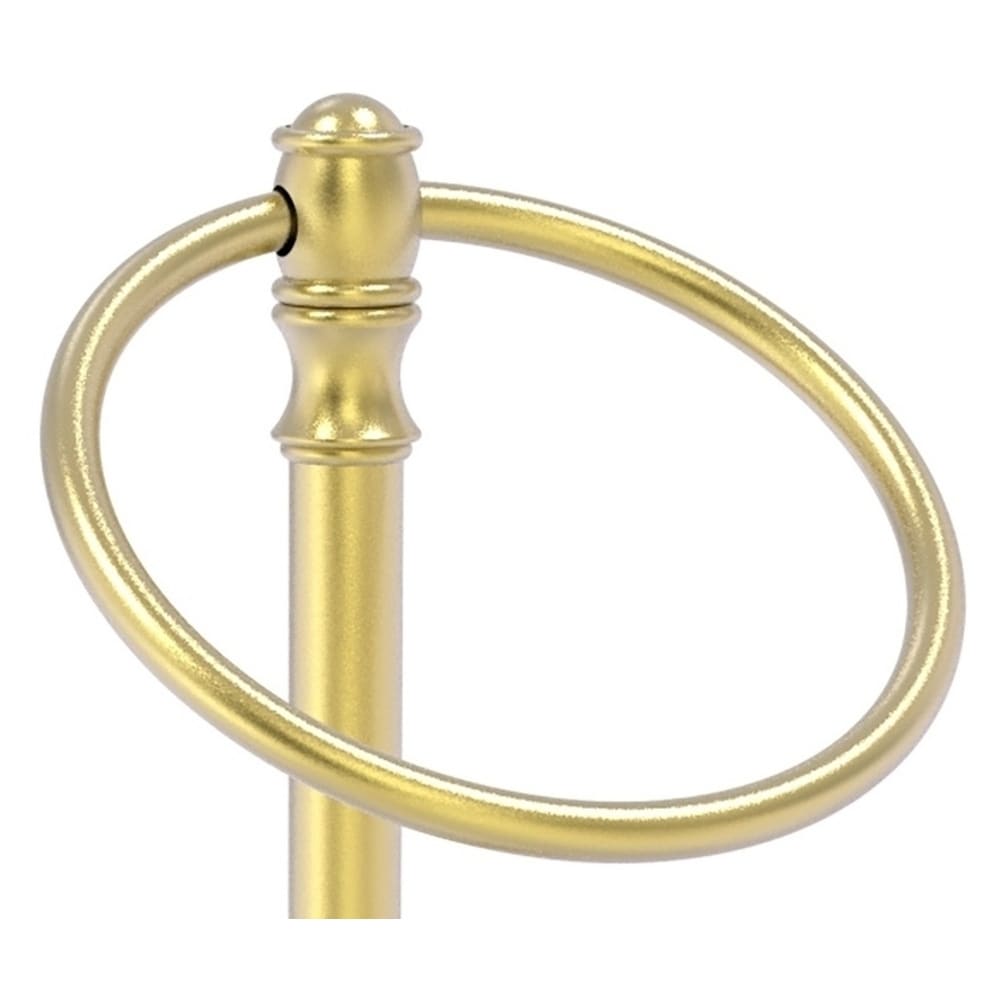 Anillo de Toalla Individual de Pie en latón satinado para encimera Carolina de Allied Brass
