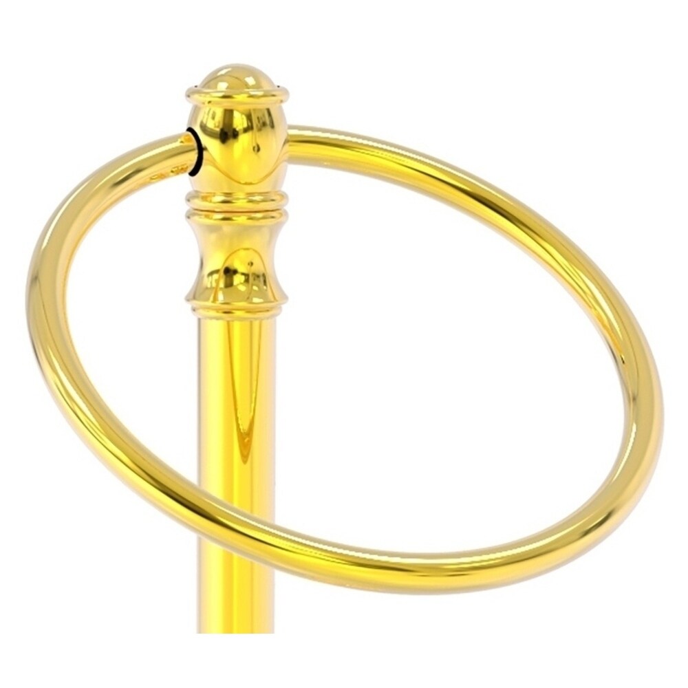 Argolla de Toalla Individual para Mostrador de Latón Pulido Carolina de Allied Brass.