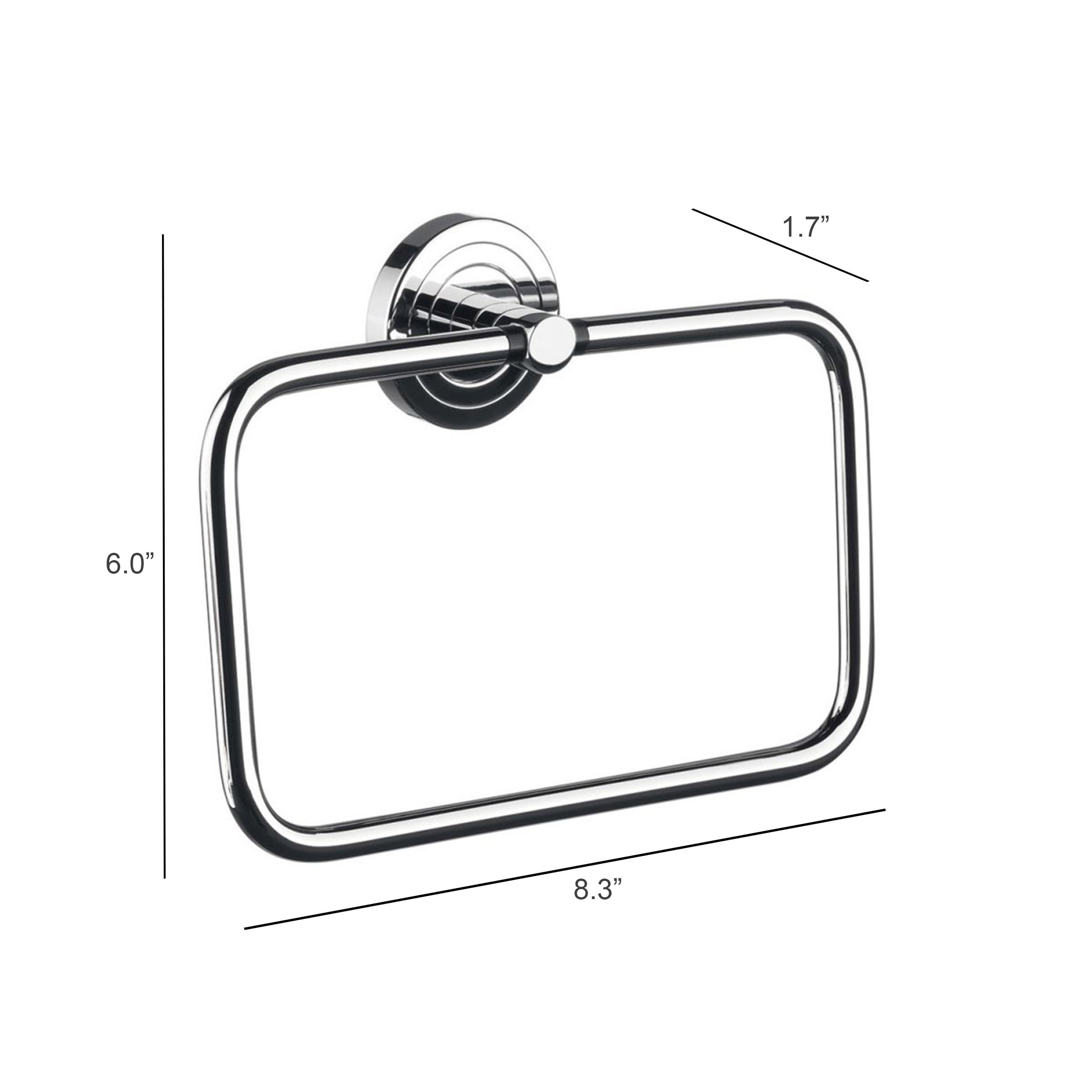 Colección de Baño WS Polo Cromo Pulido Montaje en Pared Anillo Sencillo para Toalla POLO 0755.001.00