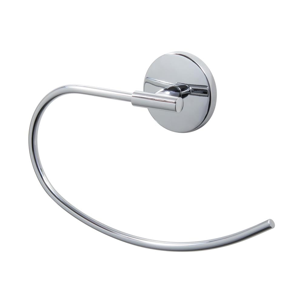 Dyconn Faucet Monterey Acabado cromado pulido Anillo de toalla individual para montaje en pared BATR-CHR