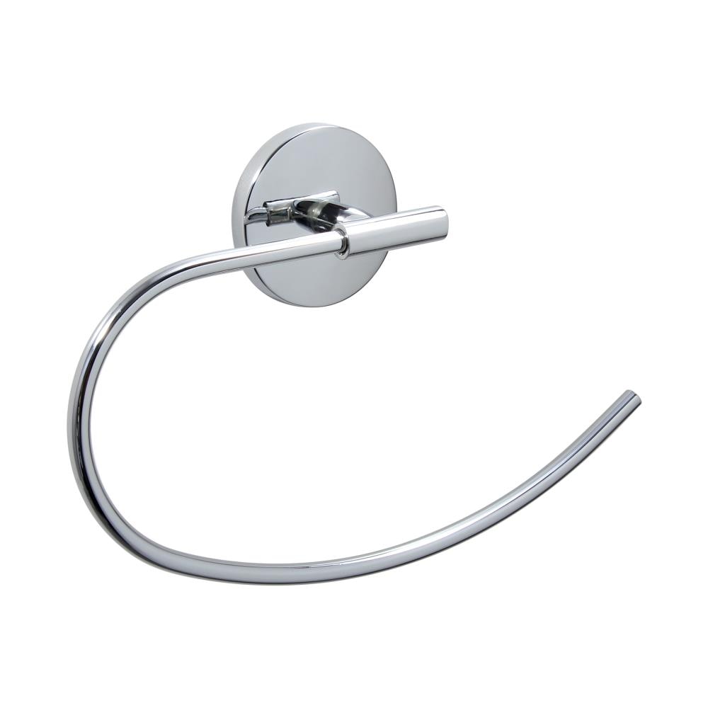Dyconn Faucet Monterey Acabado cromado pulido Anillo de toalla individual para montaje en pared BATR-CHR