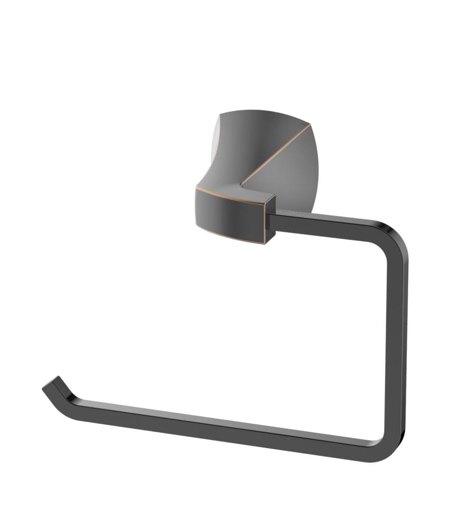 Soporte de Toalla Individual de Bronce Frotado con Aceite para Montar en la Pared CMI Cardania 182-6607