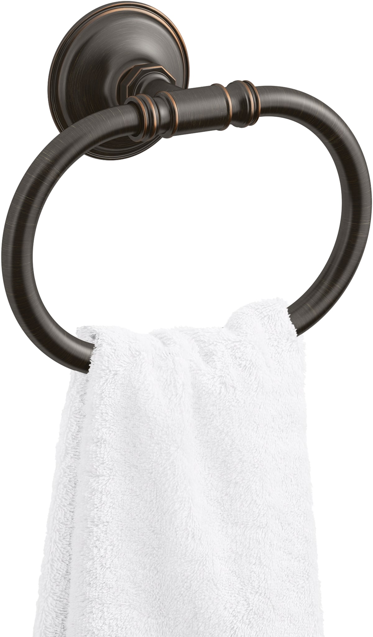 Argolla de Toalla Individual de Pared en Bronce Aceitado con Estilo Eclectico KOHLER K-26501-2BZ