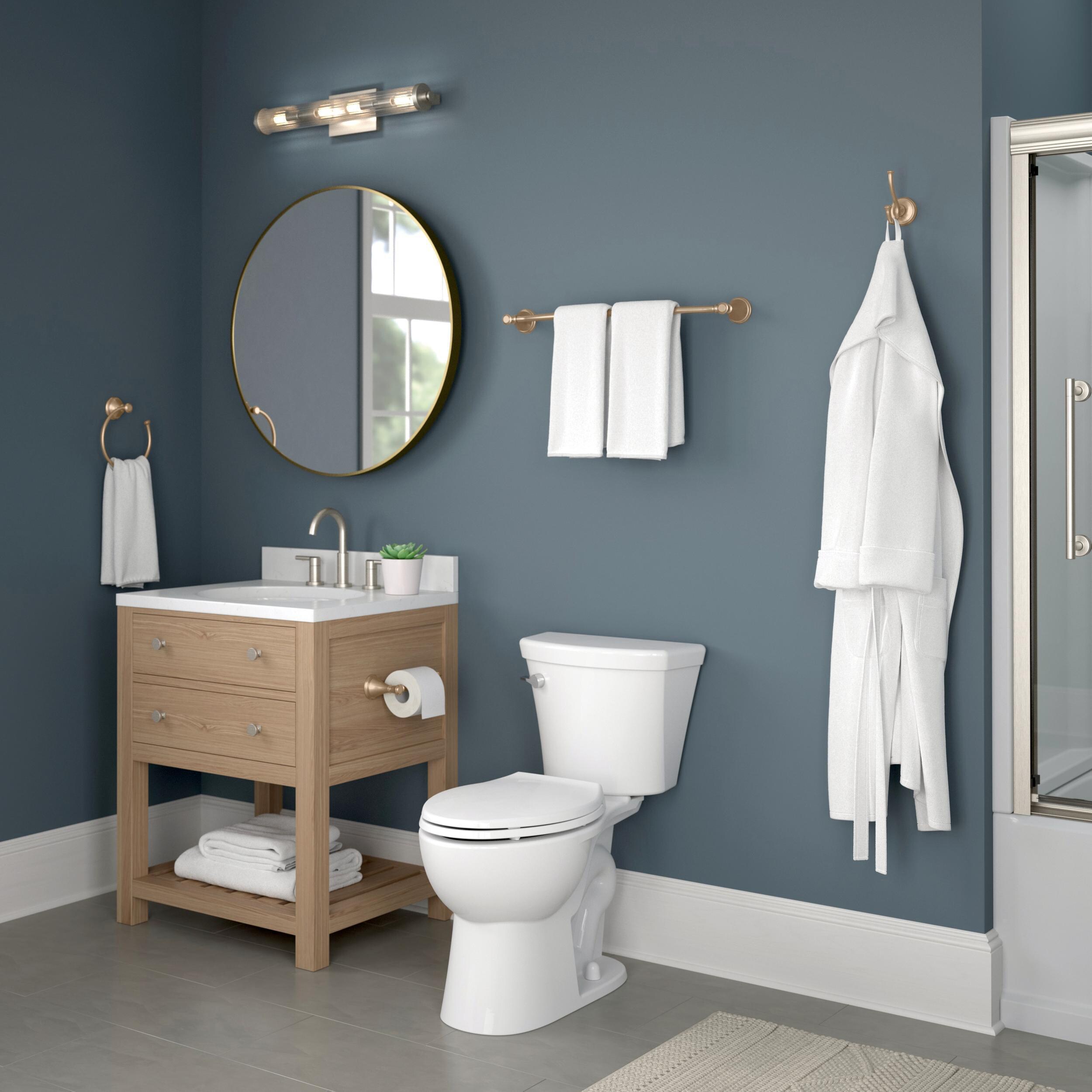 Aro para toalla individual de montaje en pared en bronce champan Delta Cassidy 79746-CZ