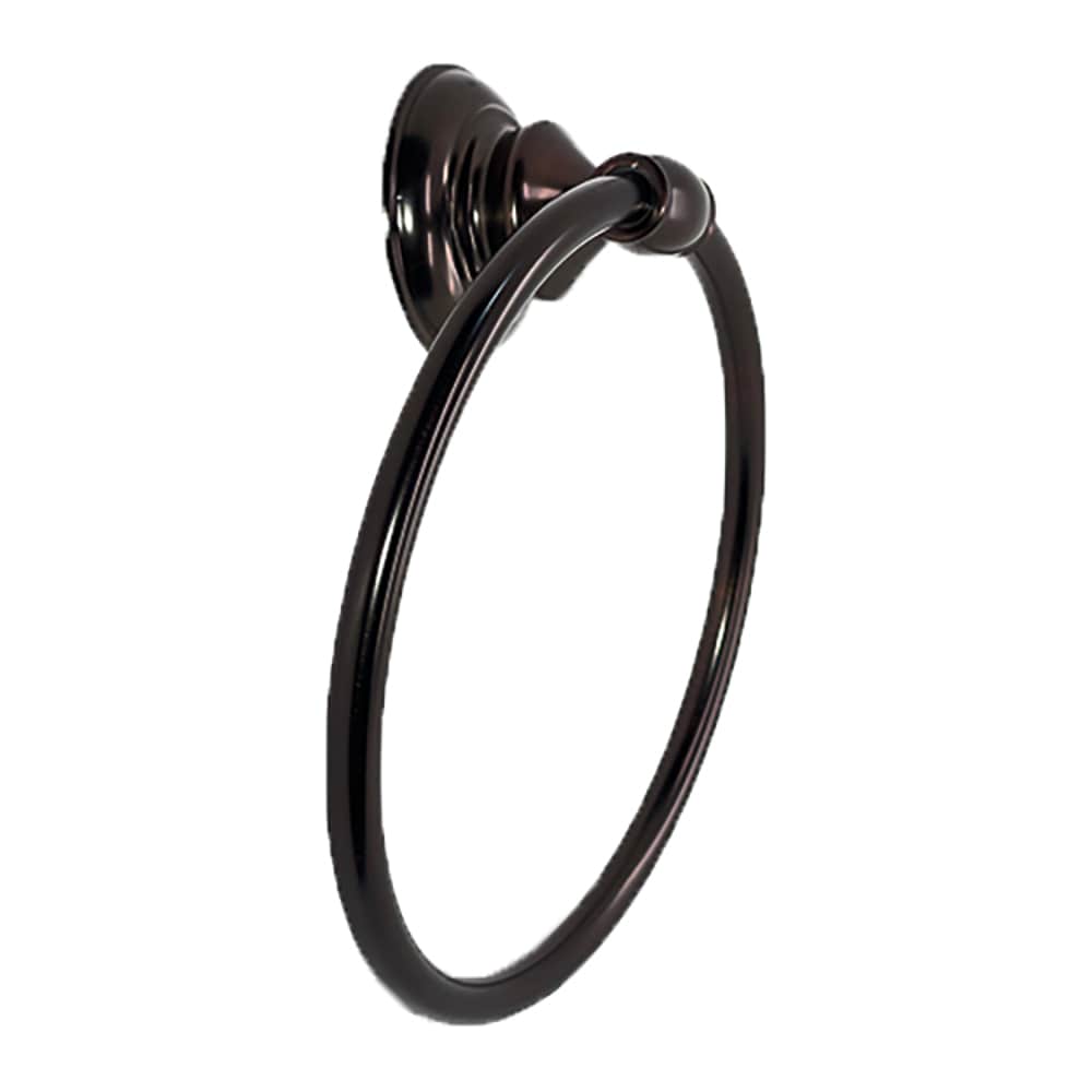 Serie Highlander ARISTA: Argolla para toalla de una pieza montada en pared acabado en bronce aceitado BA3503-TRG-ORB