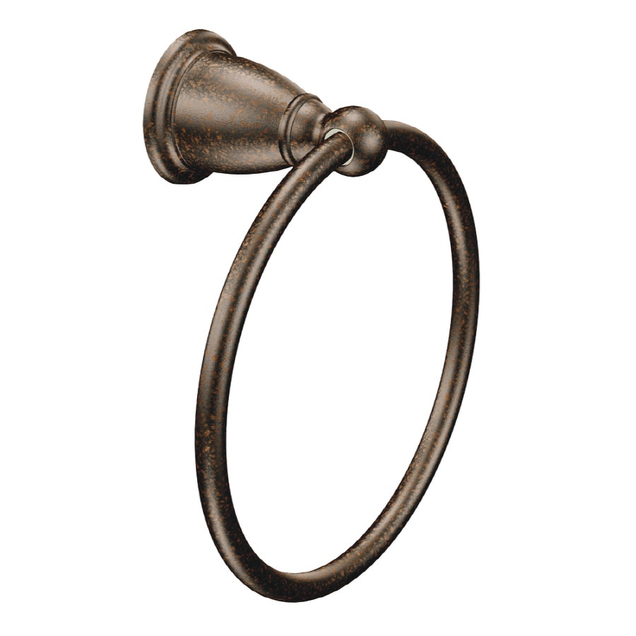 Soporte de Toalla Individual para Pared en Bronce Frotado con Aceite Moen Brantford YB2286ORB