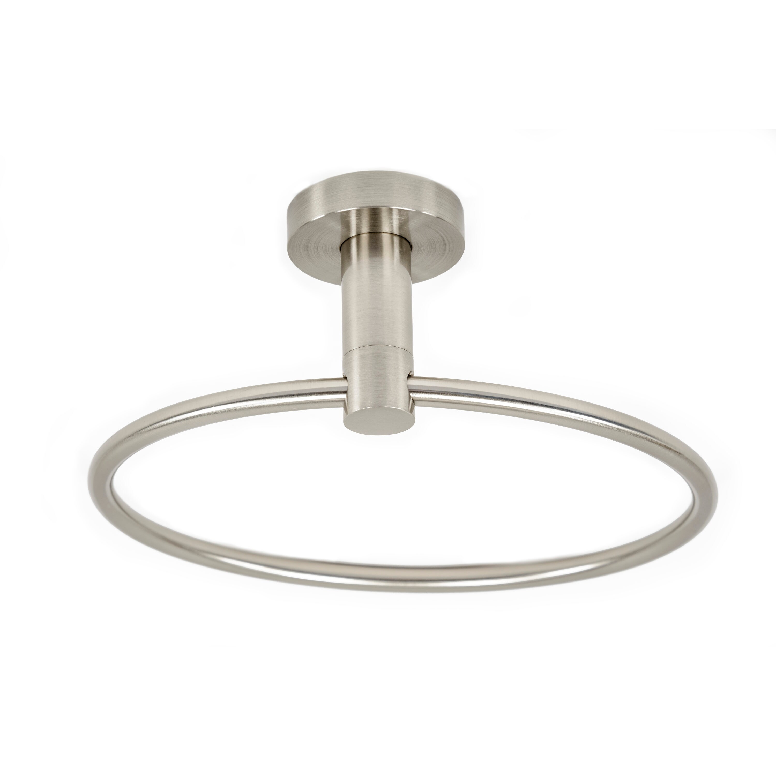 Anillo de Toalla de Montaje en Pared de Níquel Cepillado Venezia de Italia