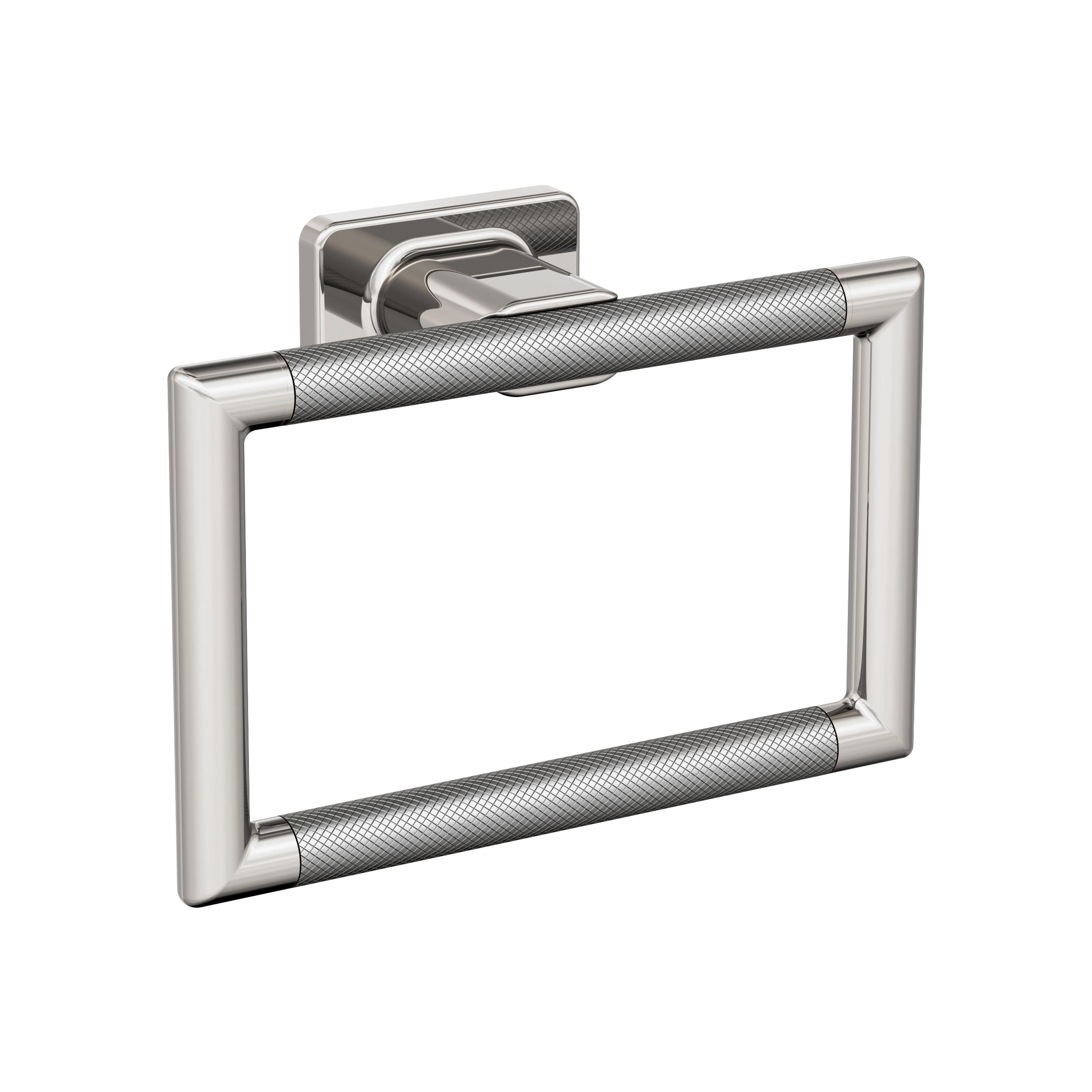 Aro para Toalla de Baño Individual de Montaje en Pared en Níquel Pulido/Acero Inoxidable de Amerock Esquire BH26612PNSS