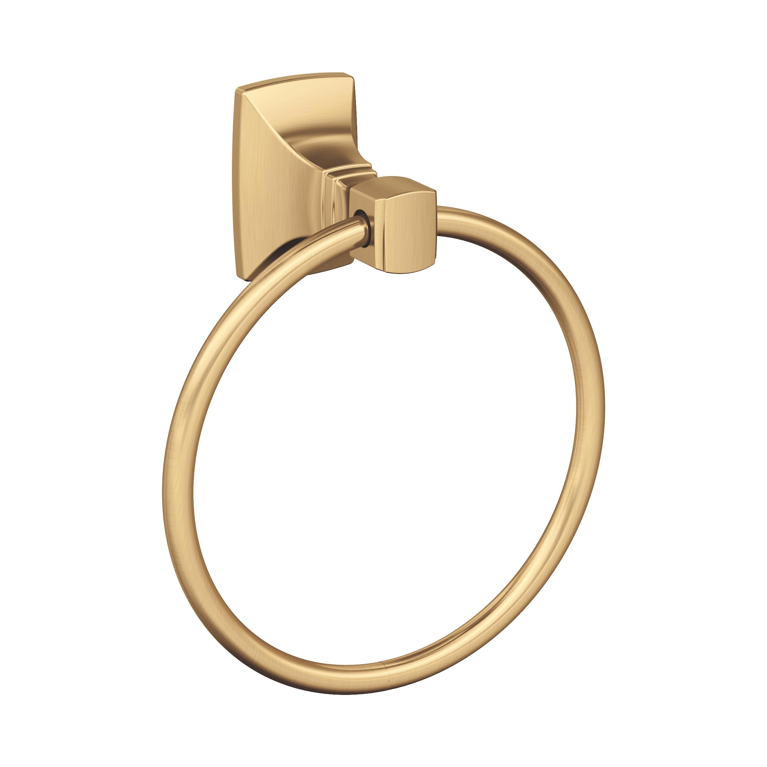 Aro de toalla individual para pared en bronce Champagne Highland Ridge de Amerock BH36012CZ