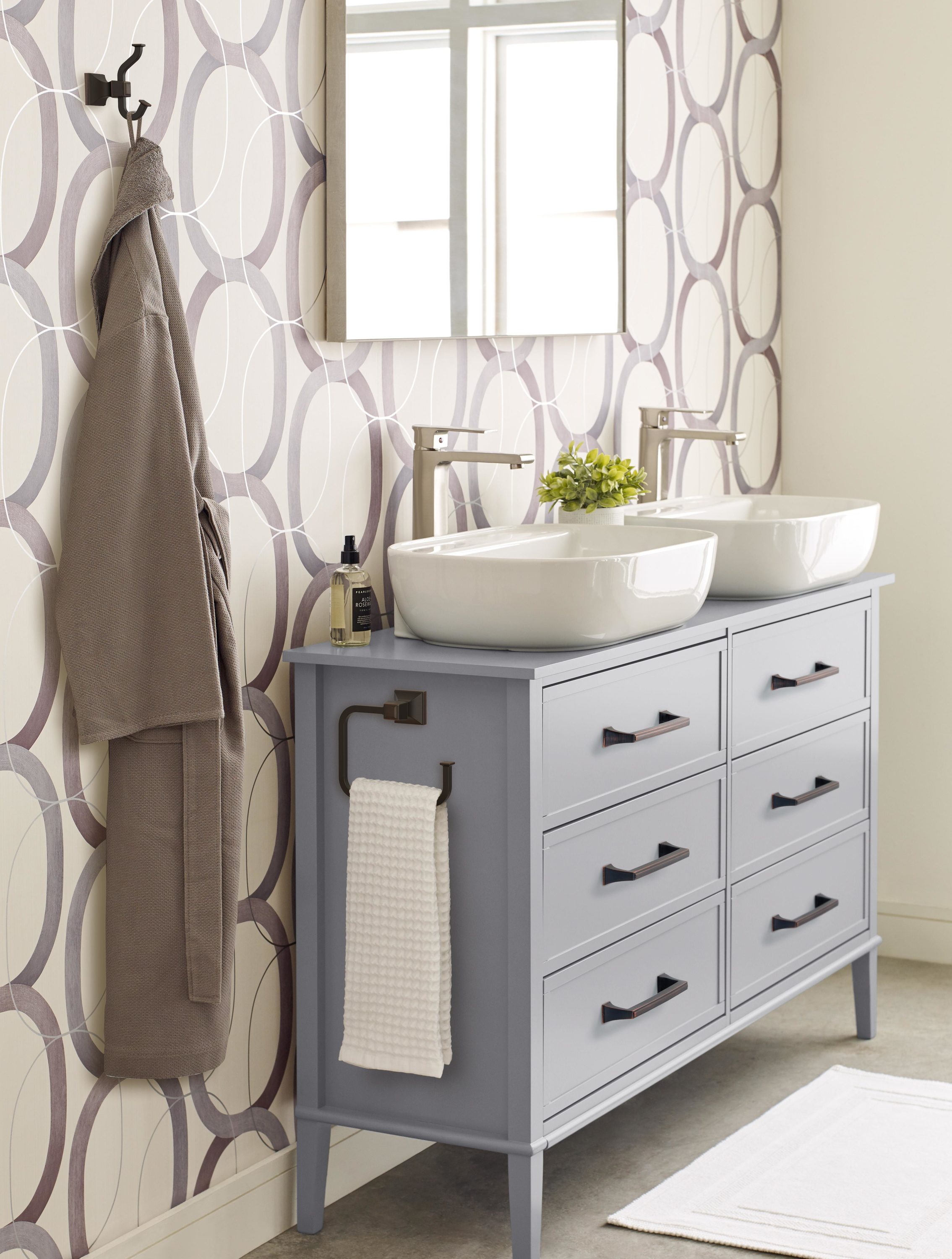 Amerock Mulholland Soporte de Toalla Individual de Bronce en Acabado Aceitado BH36022ORB