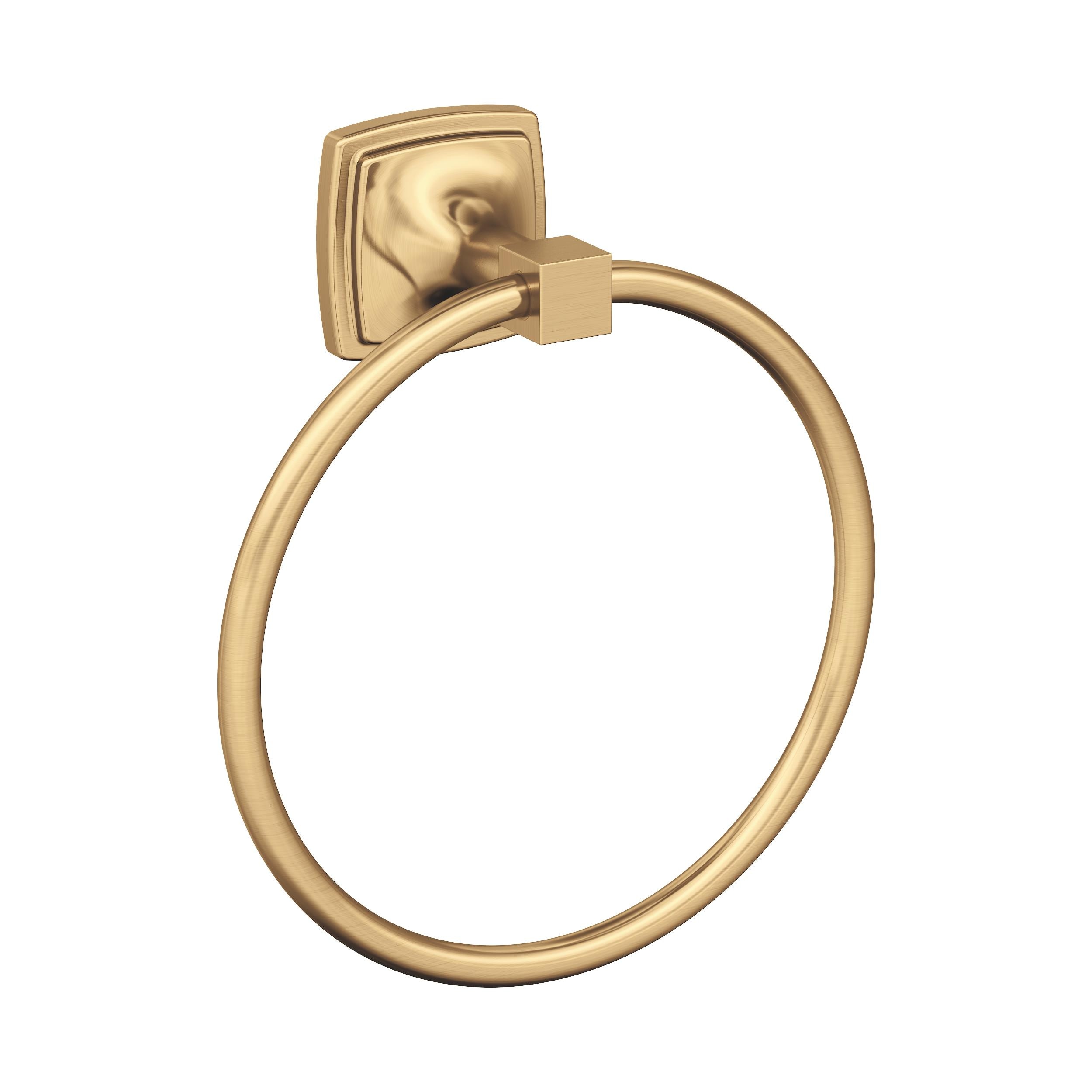 Aro para toalla individual montaje en pared en bronce champán de la línea Estatura de Amerock BH36092CZ