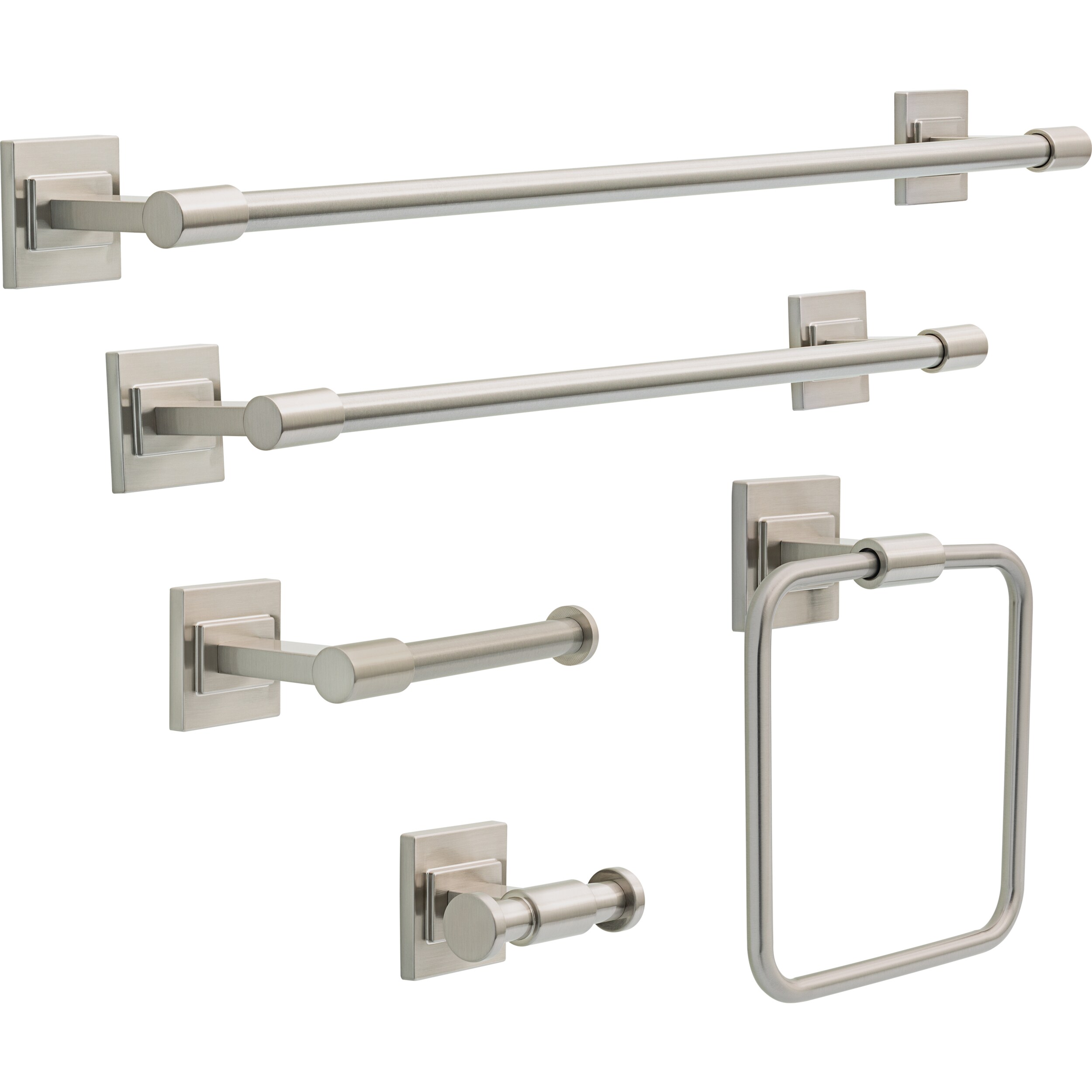 Argolla de toalla individual montaje en pared de níquel cepillado Spotshield de Delta Mclaren MCL46-BN