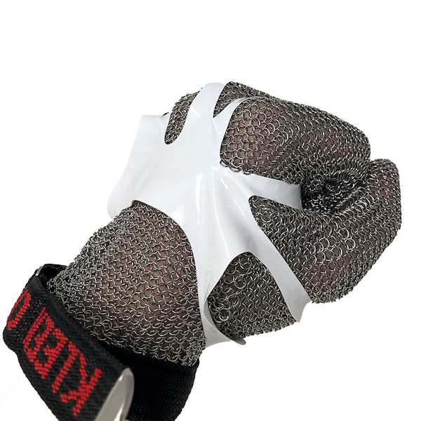 Guantes de metal de acero inoxidable resistentes al corte Kleen Chef, pequeños - BLKC-SSCRG-S