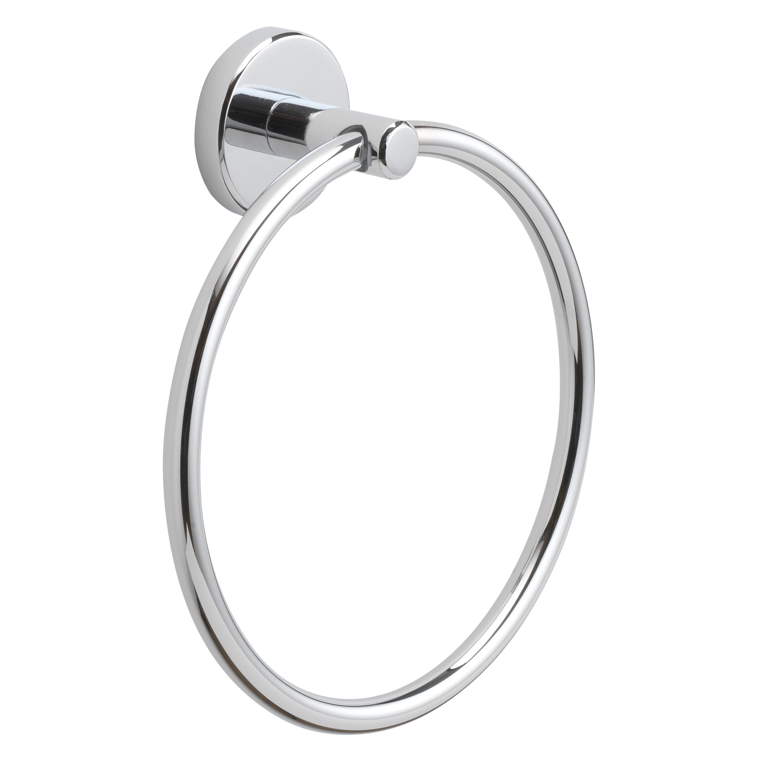 Aro de Toalla Individual para Montar en Pared en Cromo Pulido Harlow de allen + roth