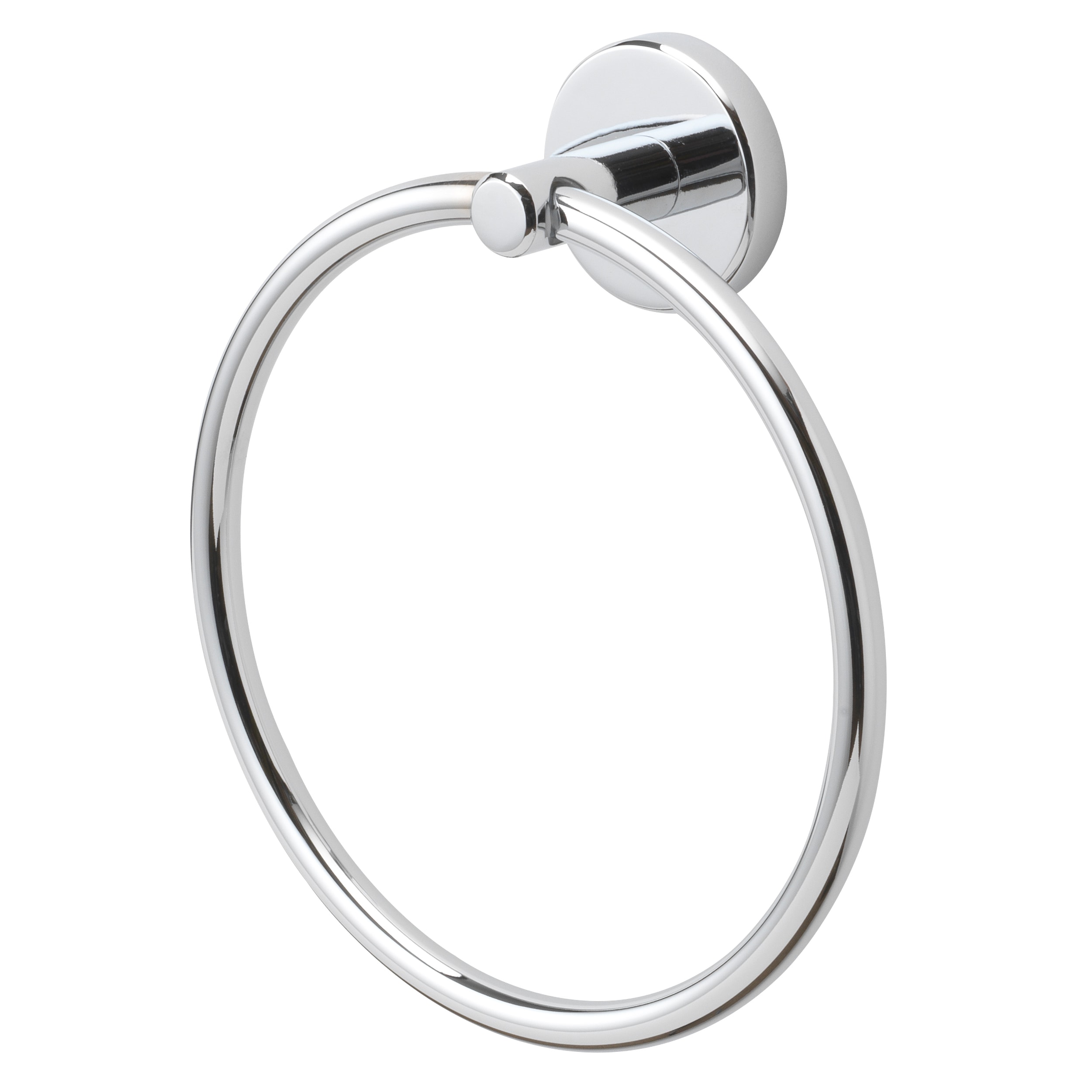 Aro de Toalla Individual para Montar en Pared en Cromo Pulido Harlow de allen + roth
