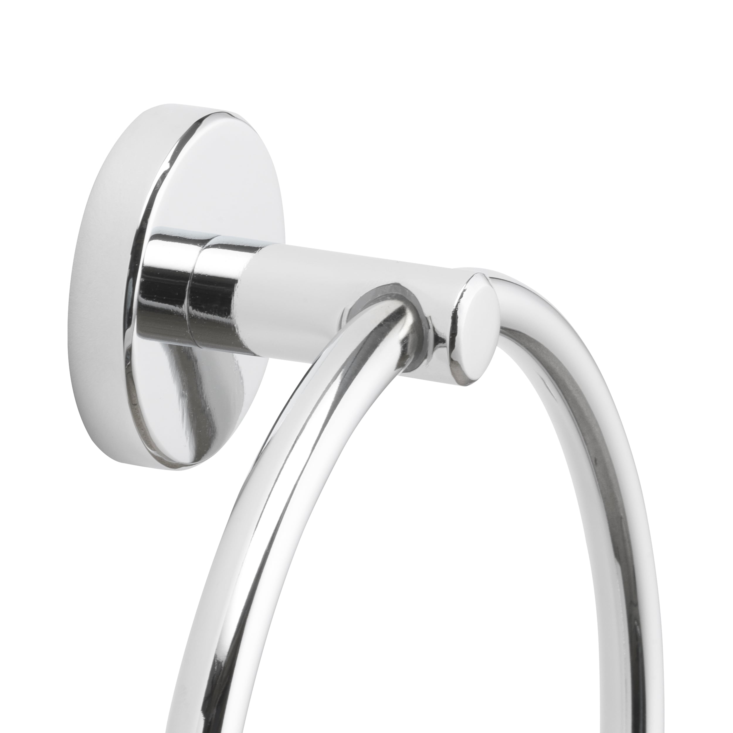 Aro de Toalla Individual para Montar en Pared en Cromo Pulido Harlow de allen + roth