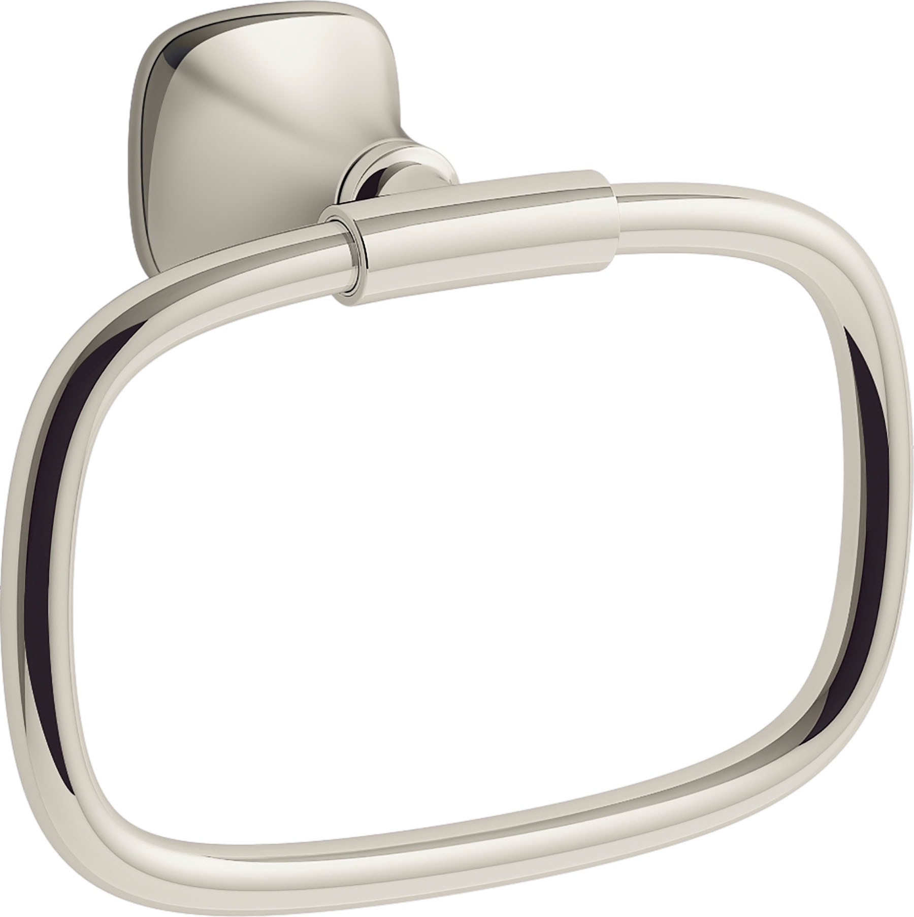 Soporte de toalla individual para montaje en pared en níquel pulido vibrante Rill de KOHLER R28011-SN