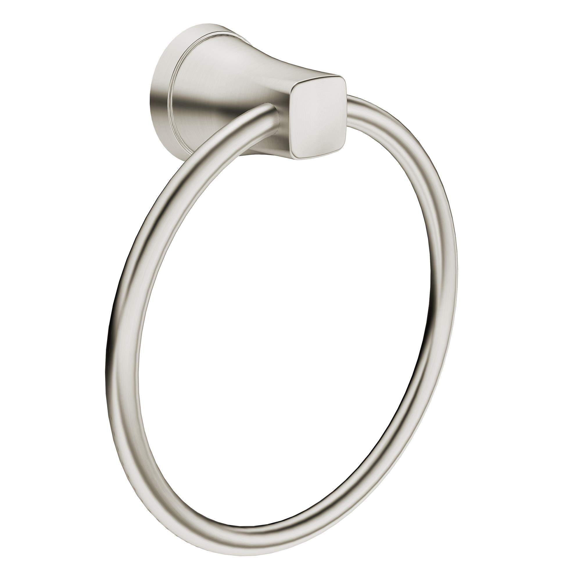 American Standard Glenmere Anillo de Toalla Individual para Montar en Pared de Níquel Cepillado 7617190.295
