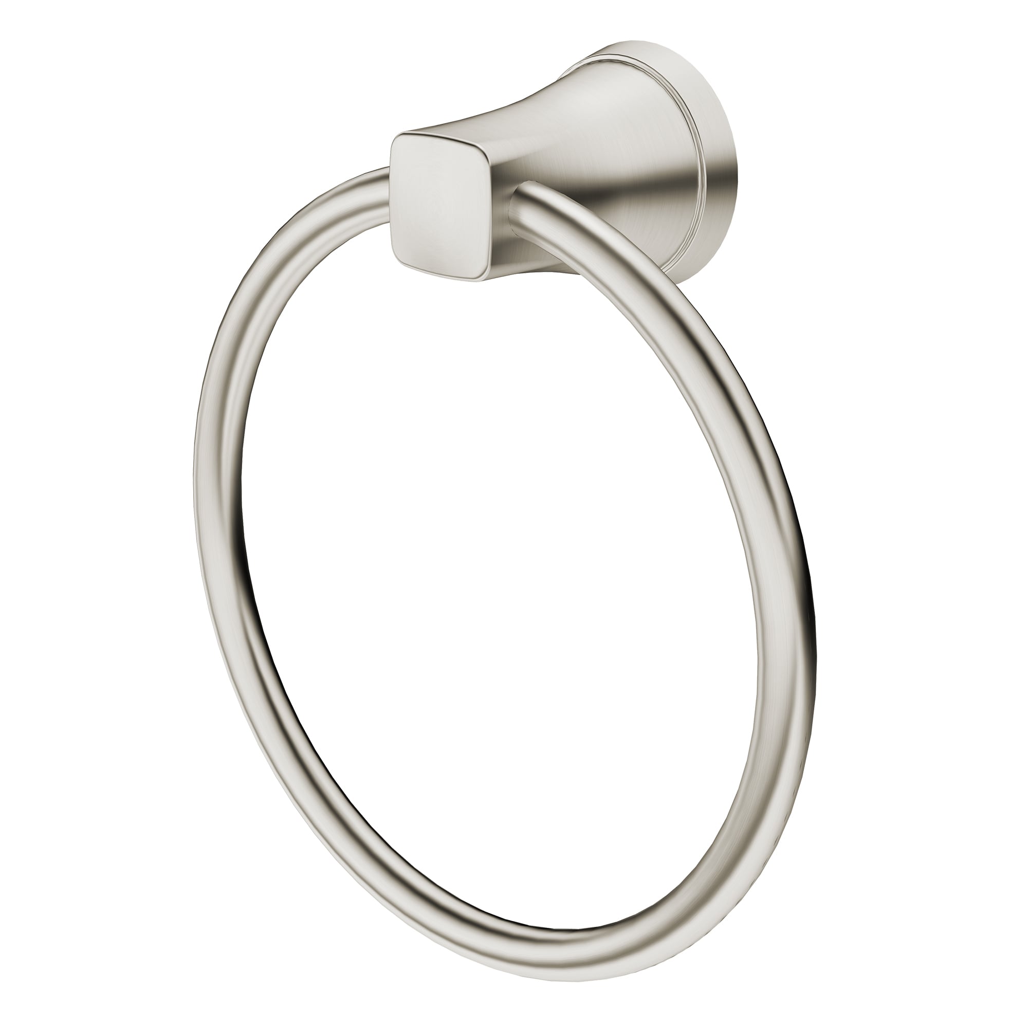 American Standard Glenmere Anillo de Toalla Individual para Montar en Pared de Níquel Cepillado 7617190.295