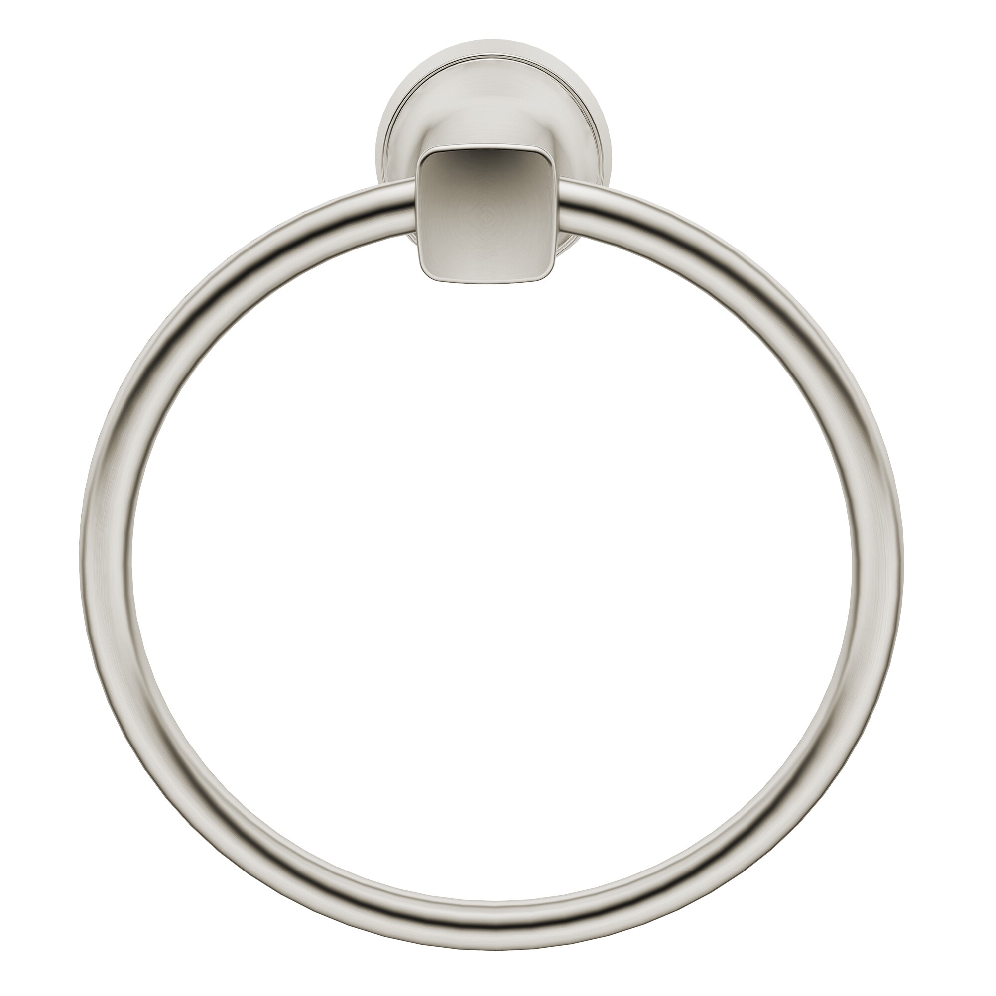 American Standard Glenmere Anillo de Toalla Individual para Montar en Pared de Níquel Cepillado 7617190.295